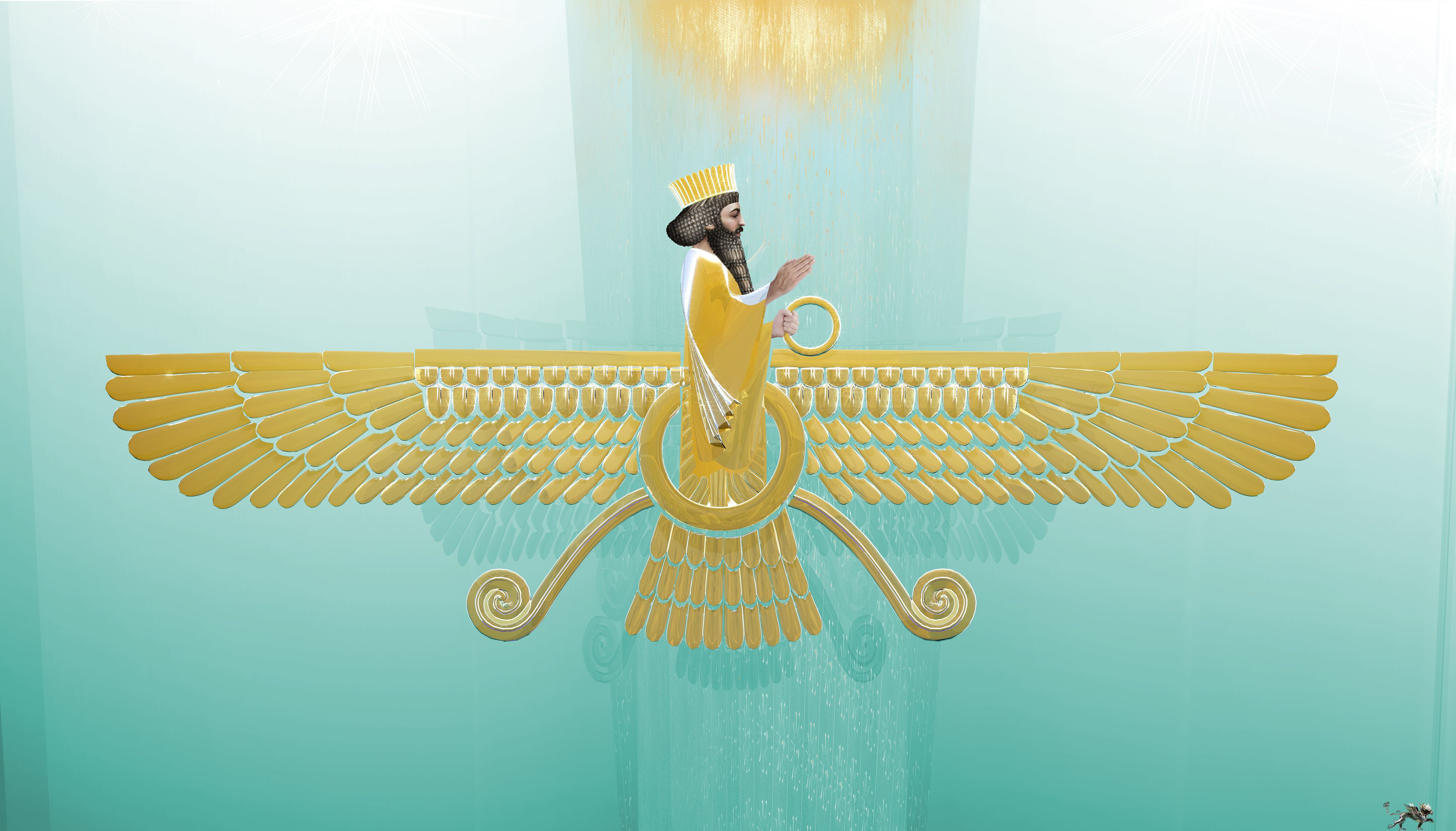 Fravahar فروهر. Cyrus the great, Persian empire, Art