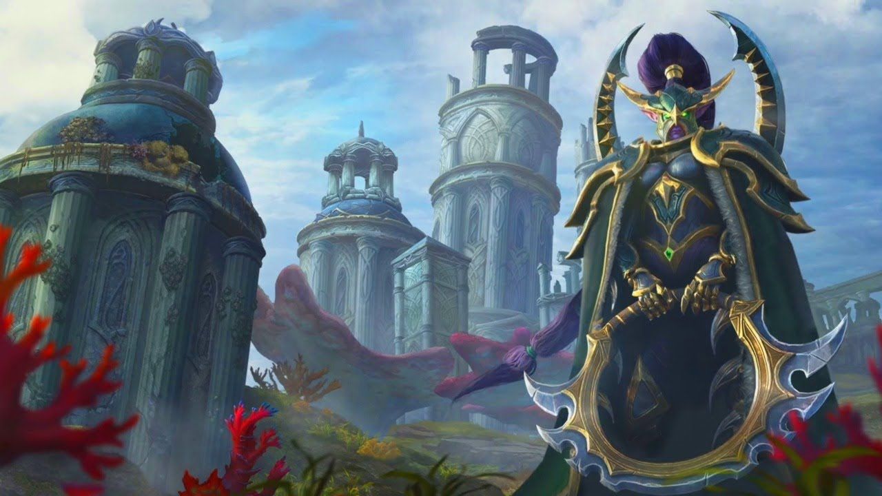 Night Elf Campaign Background. The Frozen Throne. Warcraft III