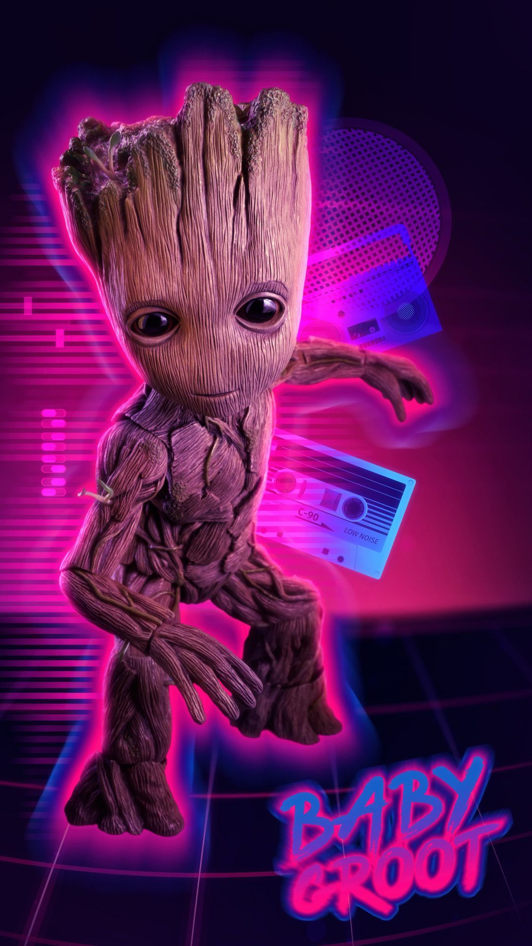 4k Baby Groot Mobile Wallpaper (iPhone, Android, Samsung, Pixel, Xiaomi). Groot marvel, Baby groot, Marvel wallpaper