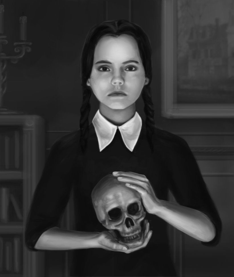 Wednesday Addams Portrait Wallpapers - Wallpapers Clan 💔🔪