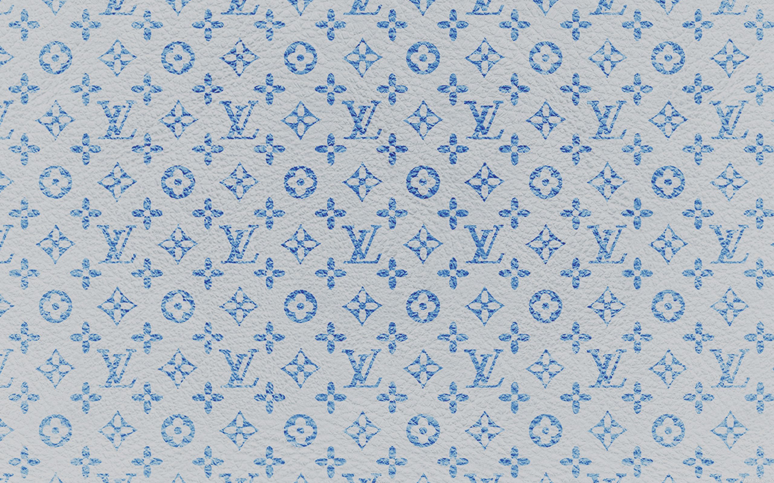 Louis Vuitton Blue Pattern Art