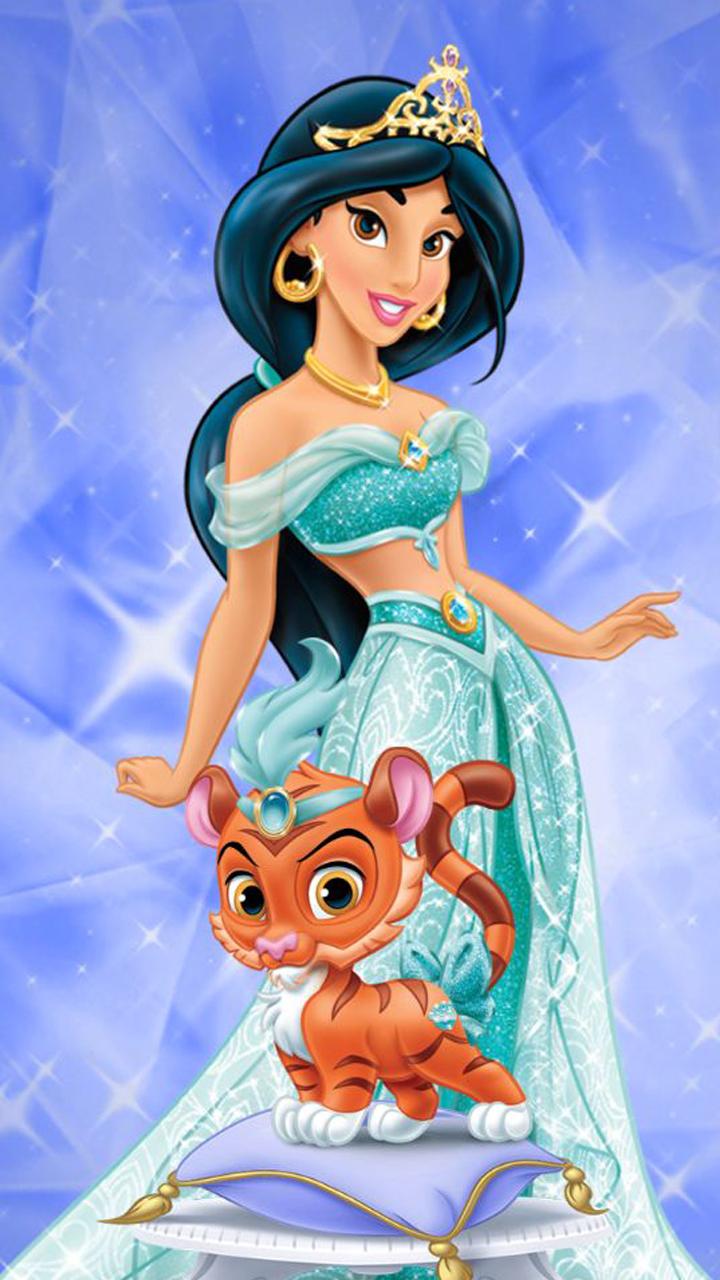 Disney Princess  Jasmine With Pink Texture Background Wallpaper Download   MobCup