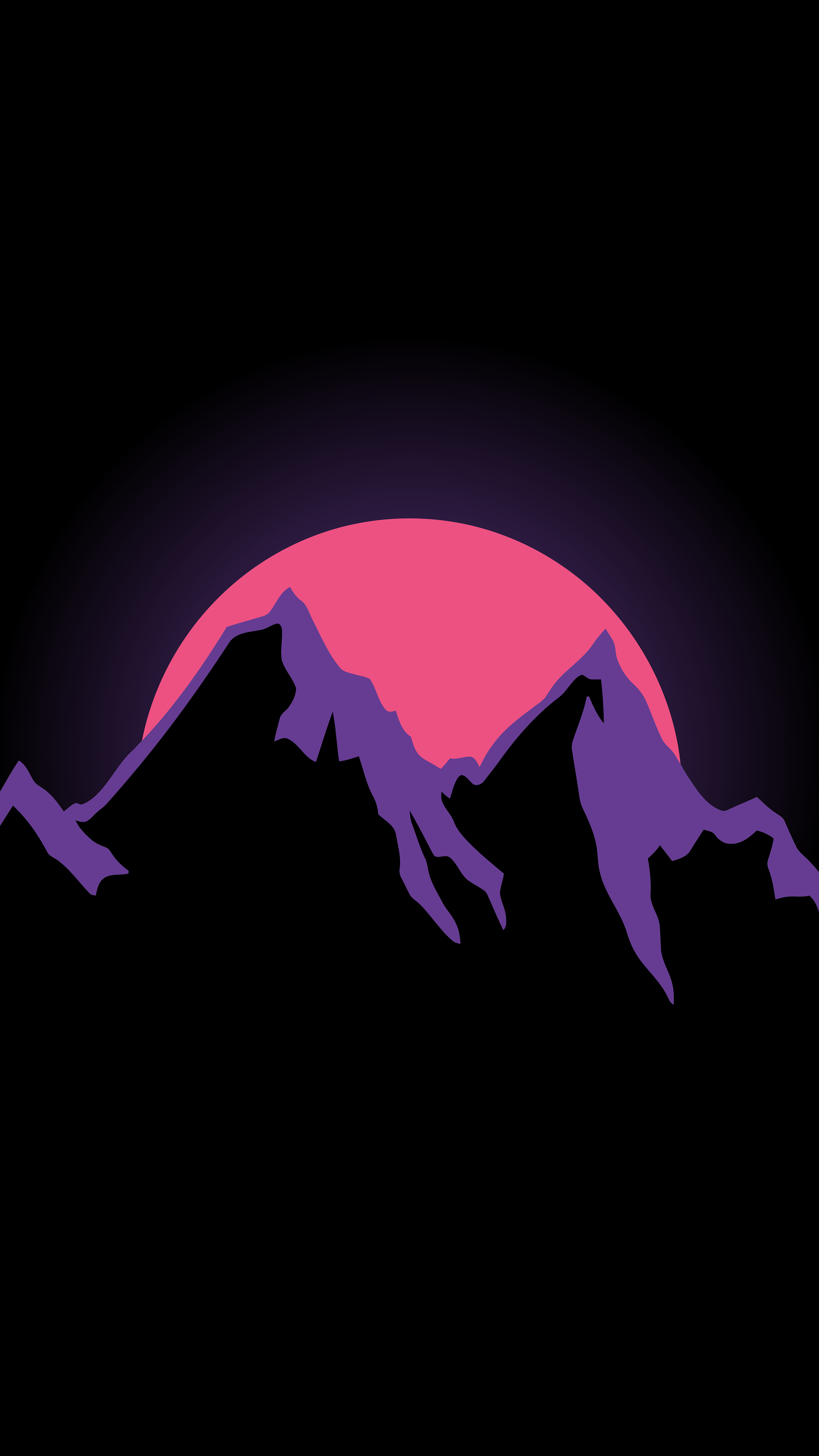Outrun Styled Sunset. [2160x3840]