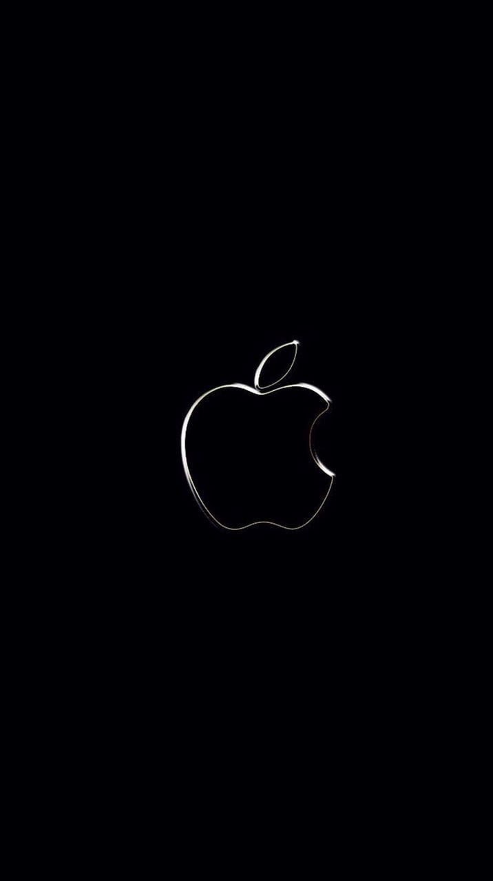 Black Wallpaper iPhone. Black wallpaper iphone, Apple logo