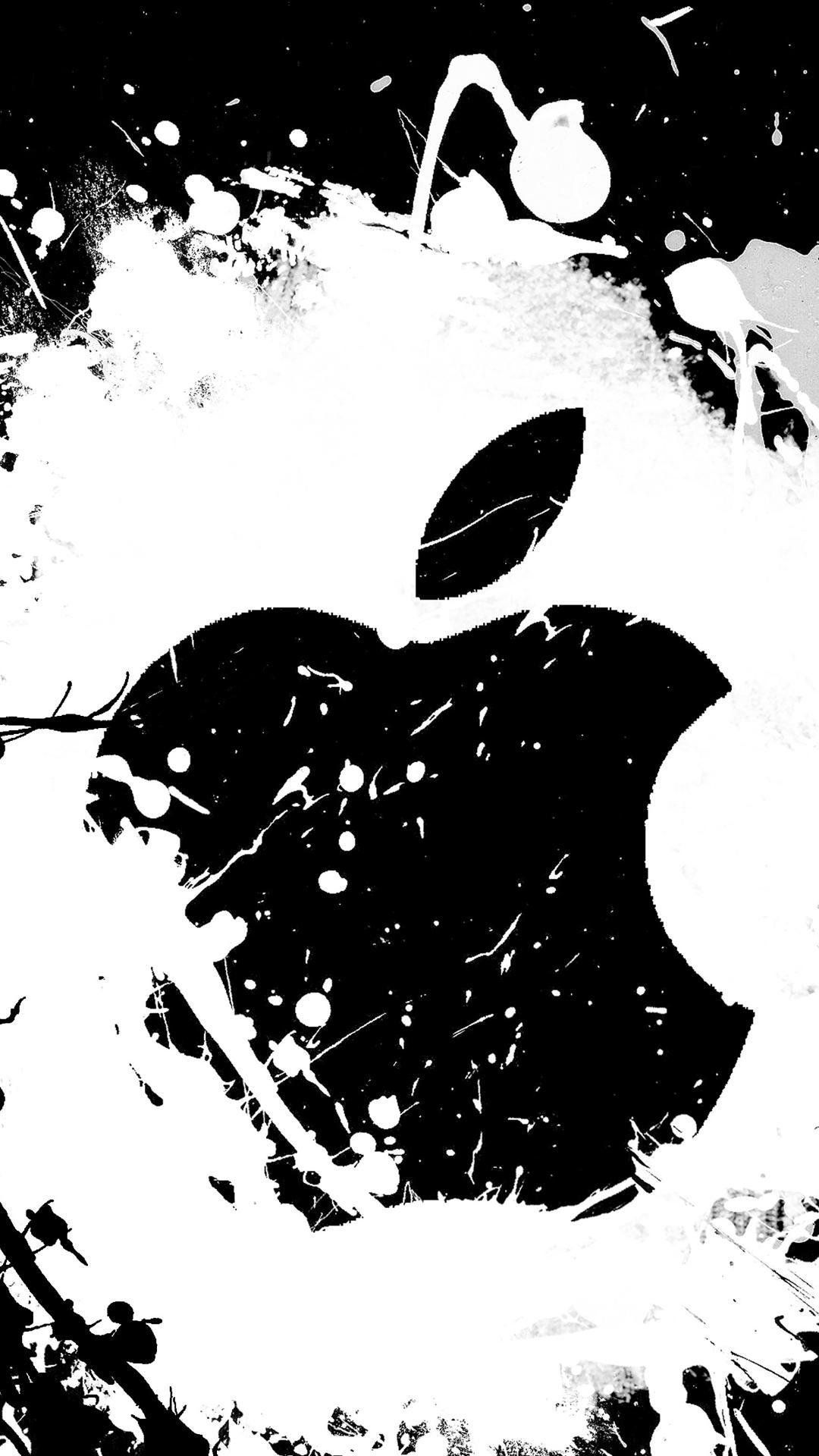 Apple Wallpaper Black And White