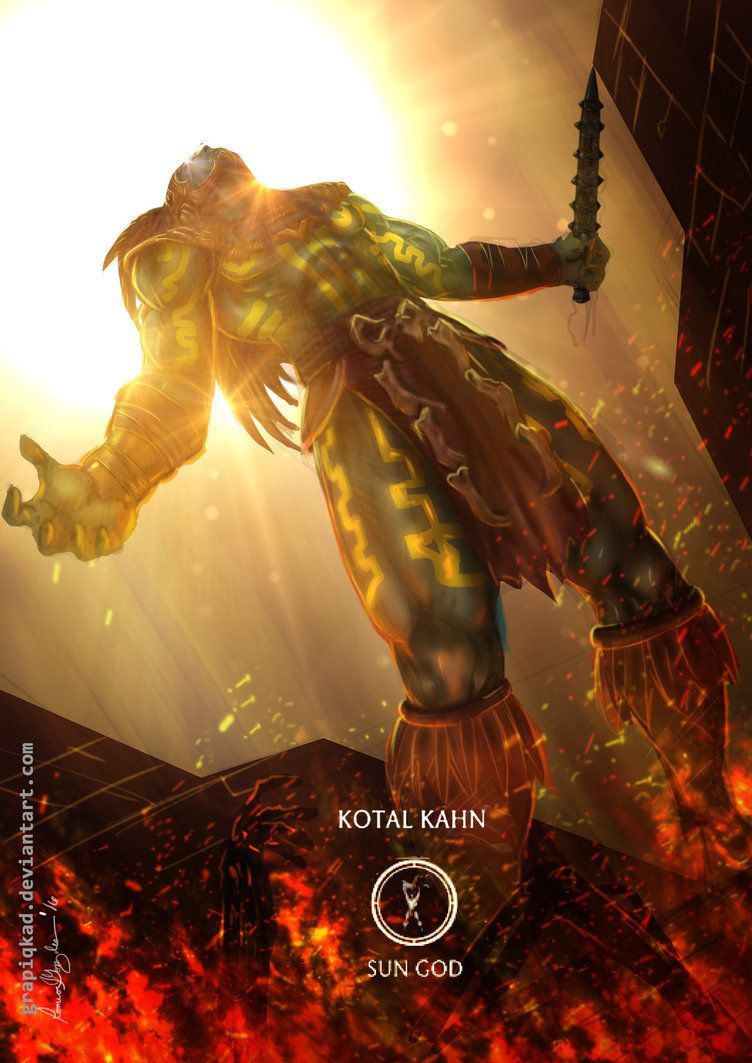 Mortal Kombat X Kotal Kahn Sun God Variation By Grapiqkad. Mortal