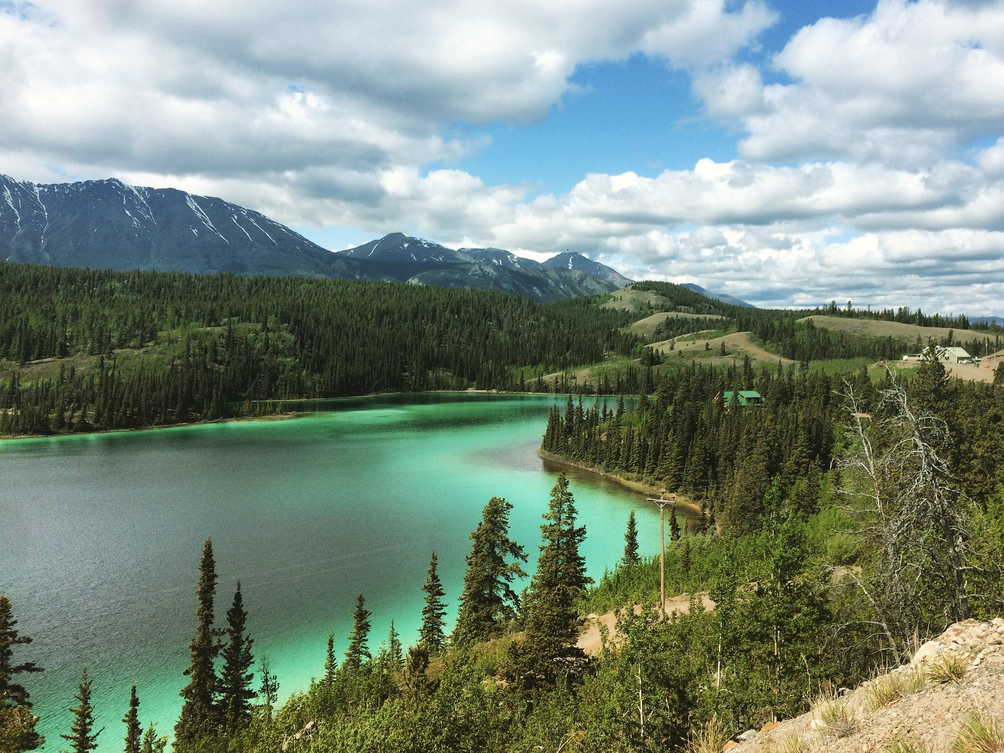 Emerald Lake in Carcross, Southern Lakes, Yukon Territories