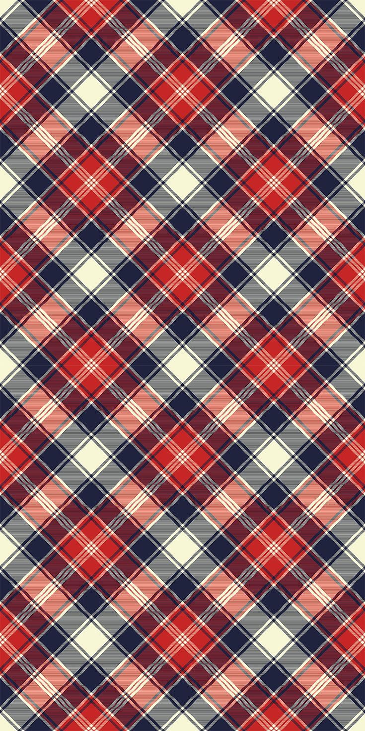 Check fabric texture diagonal lines seamless pattern. Vector