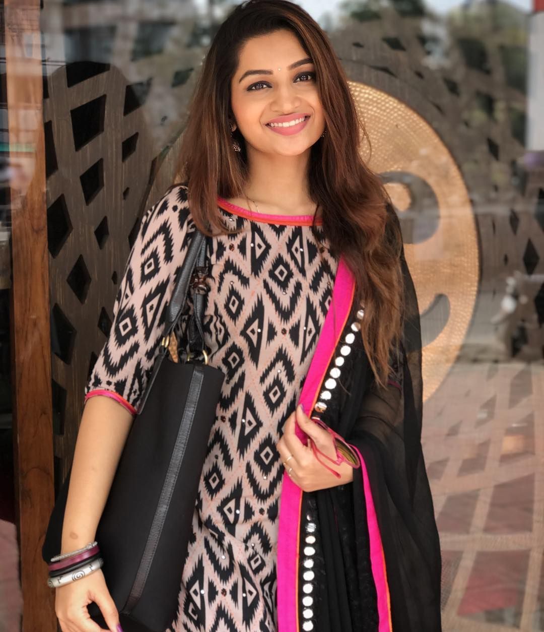 Nakshatra Nagesh. Salwar neck designs, Dress neck designs, Kurti