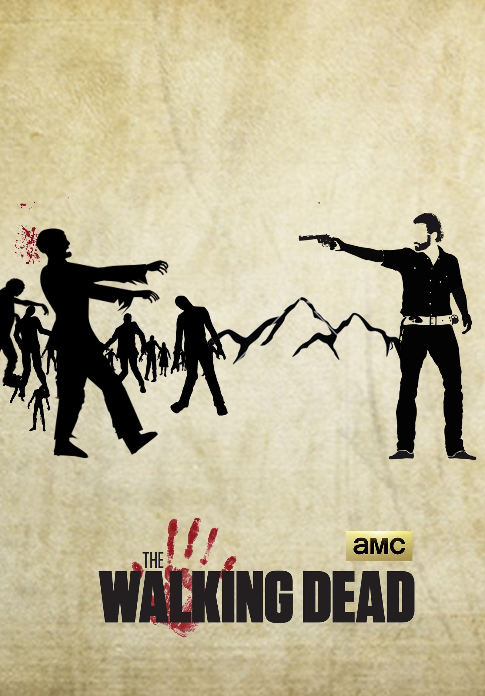 AMC'S The Walking Dead minimal poster