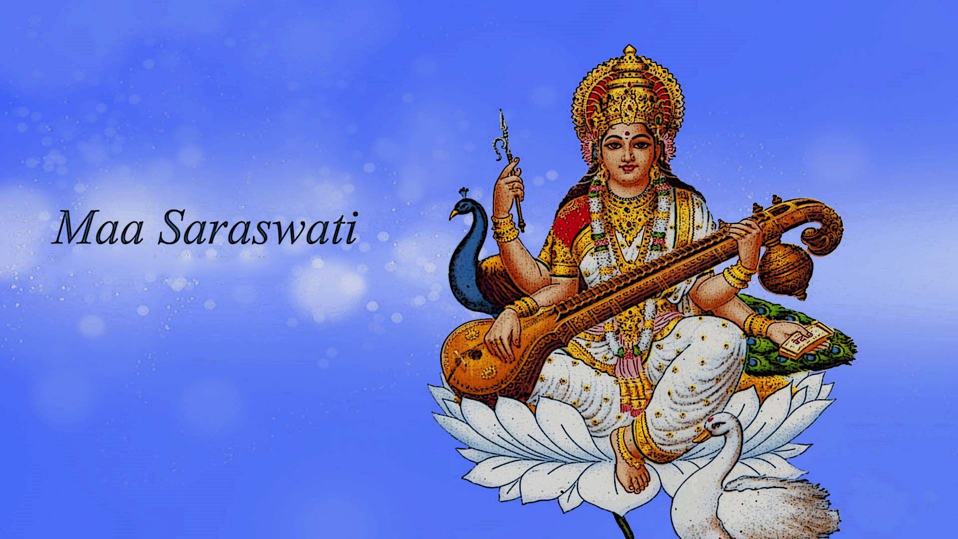 Maa Saraswati 3D Wallpaper Resolution Saraswati Mata