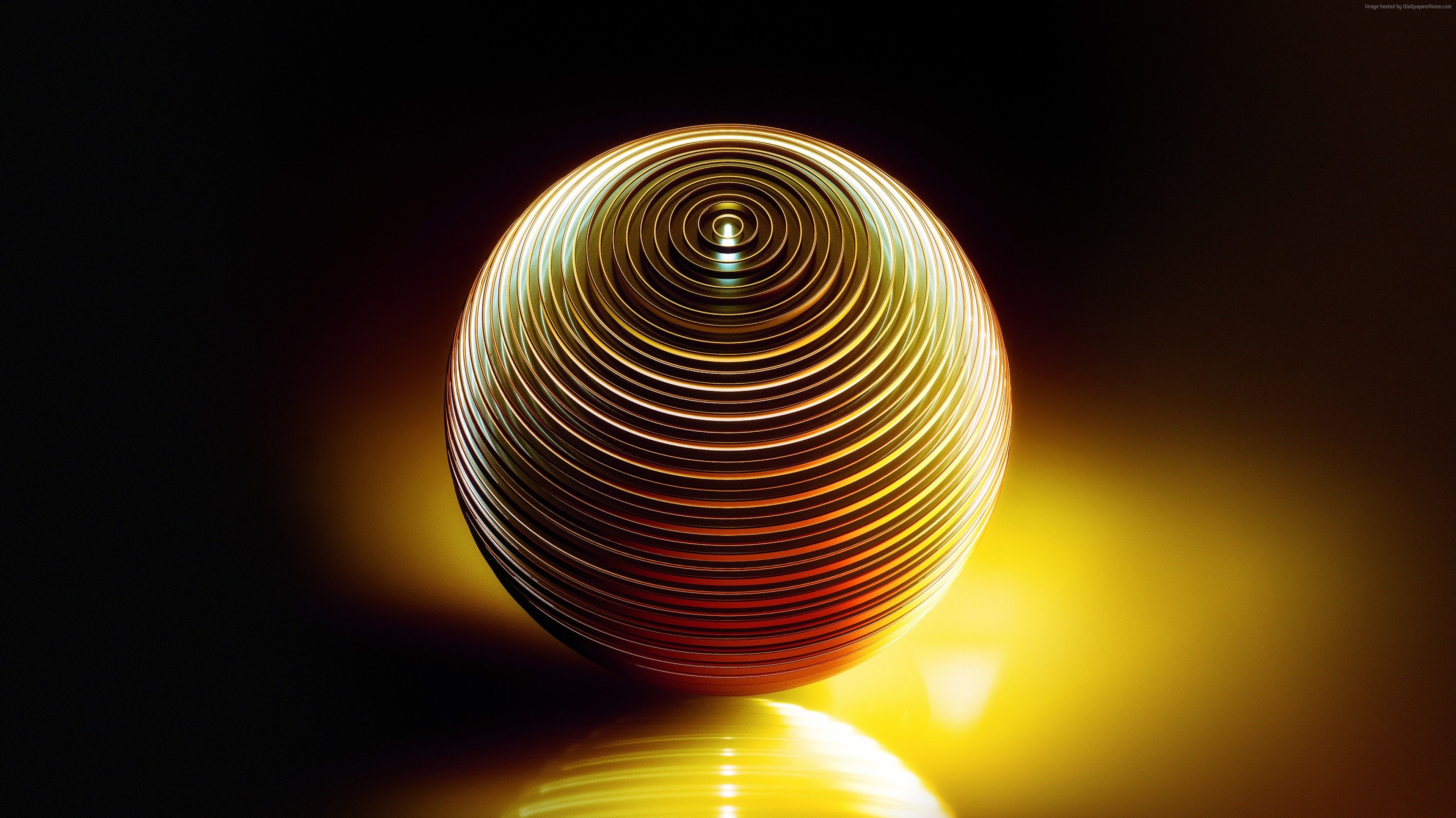 Wallpaper HD, abstract, 3D, sphere, Medaltations, Abstract