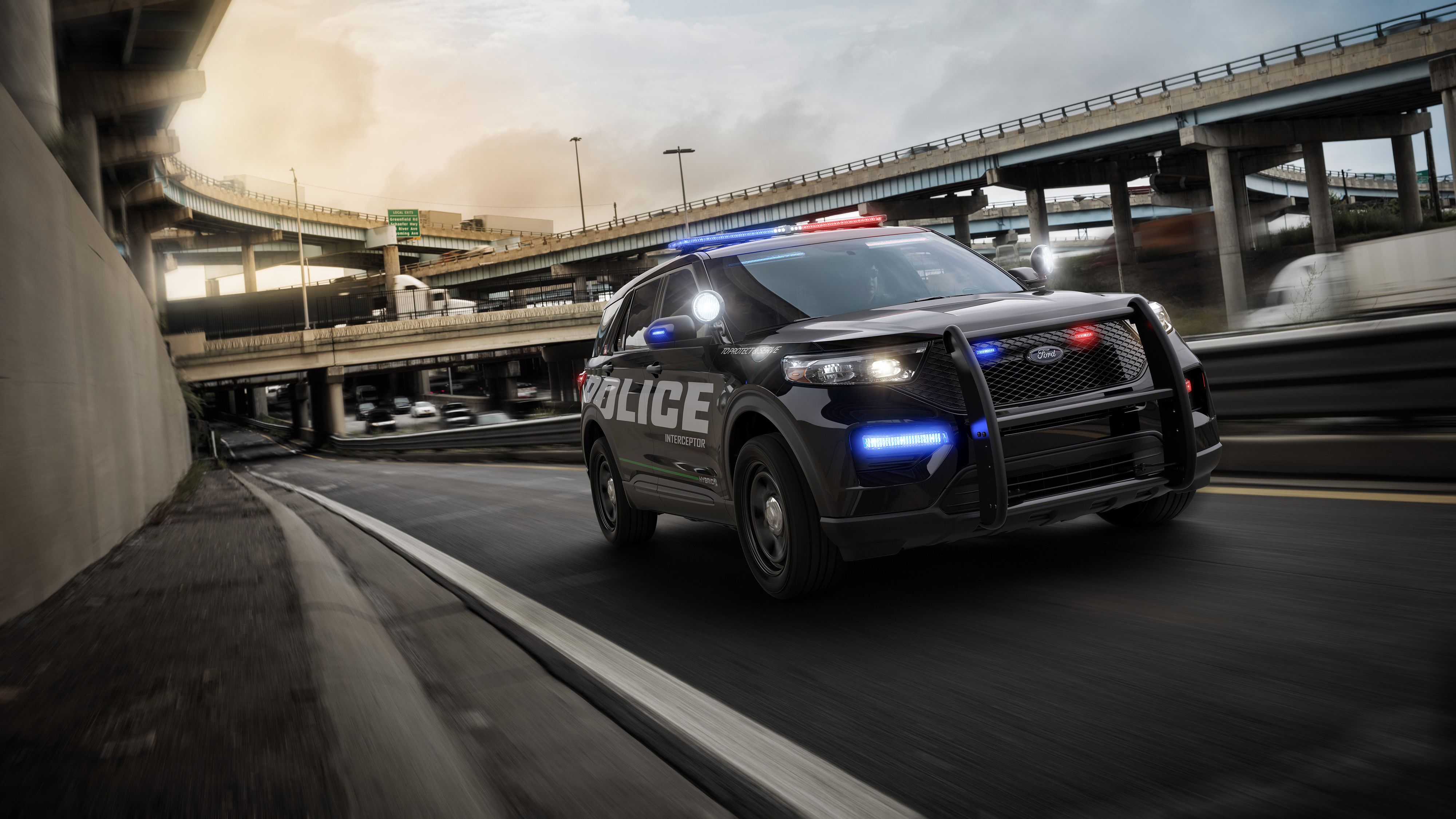 Ford Police Interceptor Utility 4K Wallpaper. HD Car