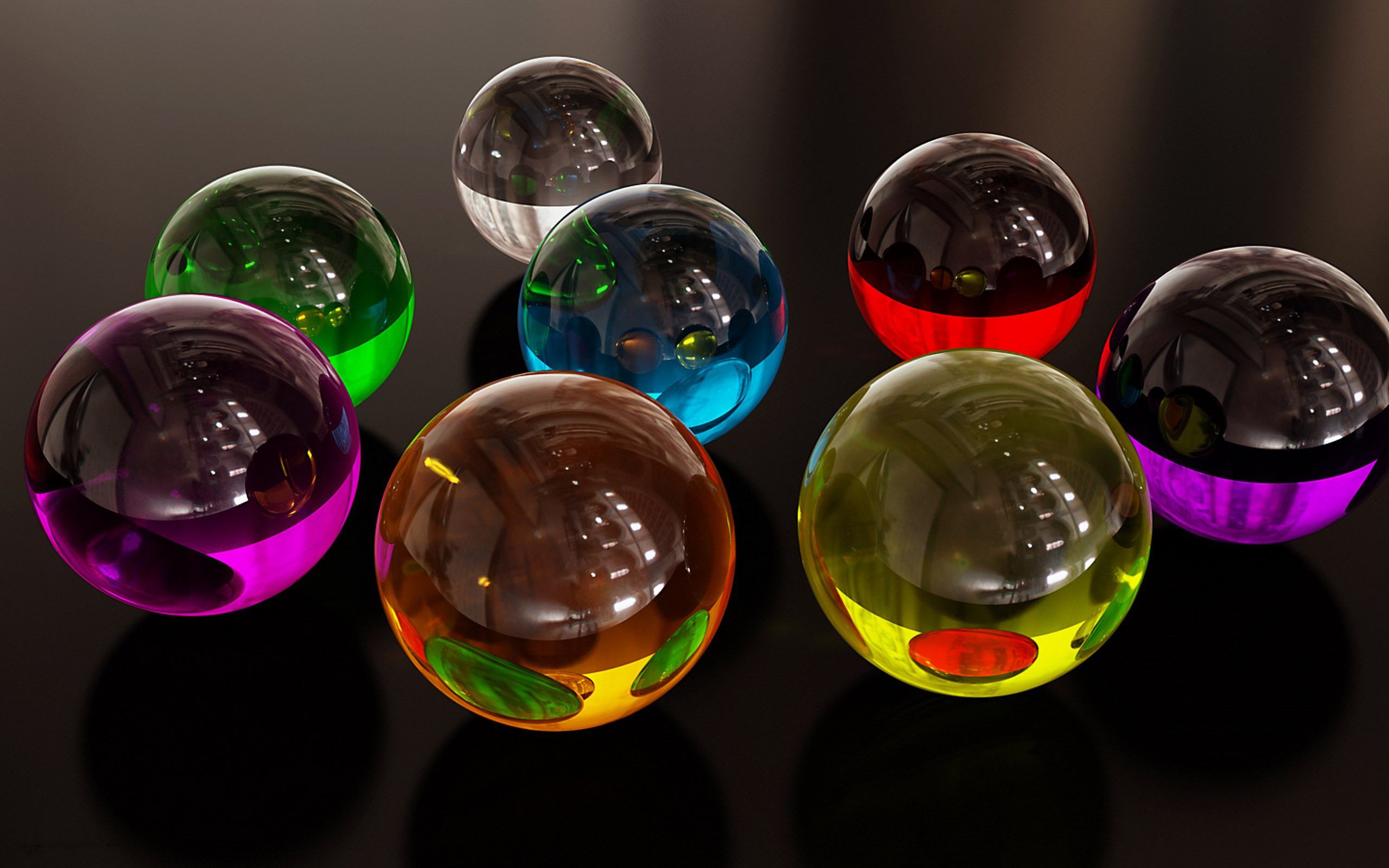 Colorful Glass Spheres