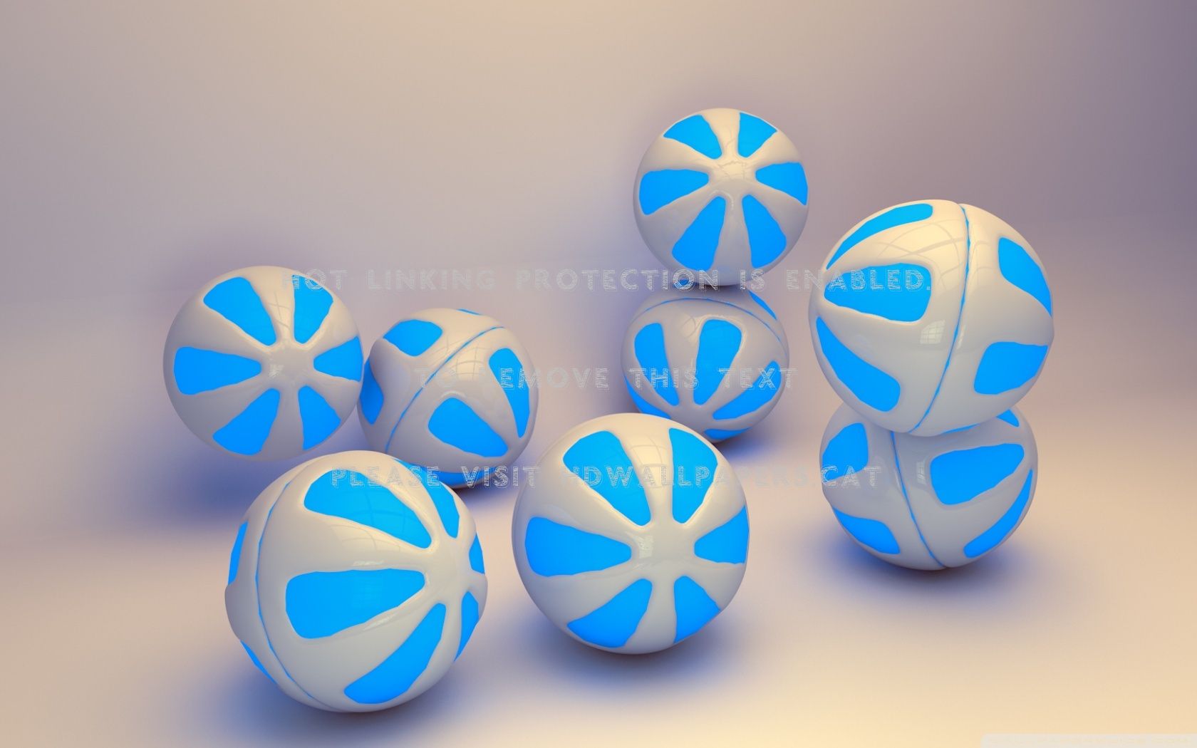 abstract sphere ball sky blue 3D and cg