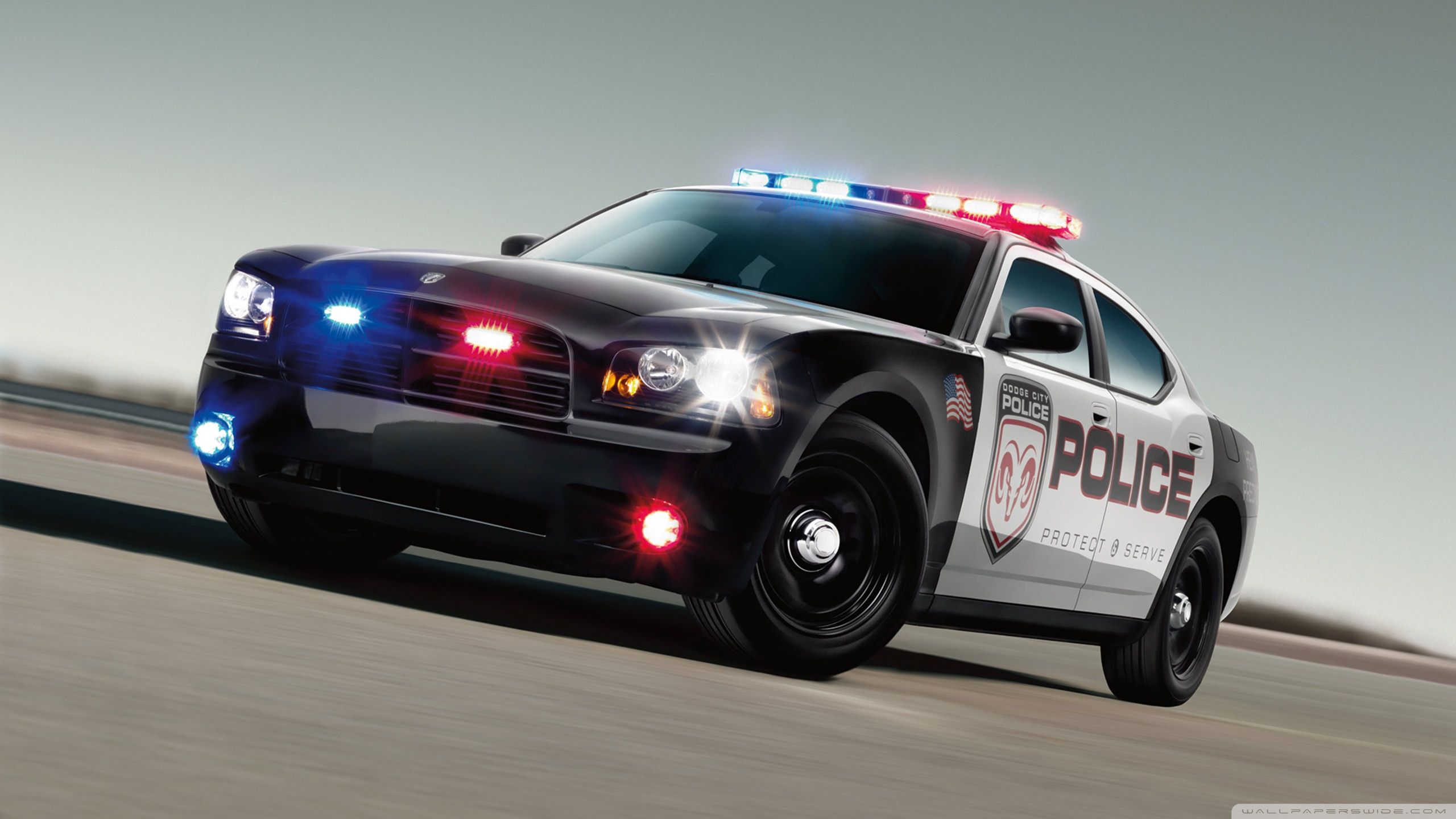 Dodge Police Car Ultra HD Desktop Background Wallpaper for 4K UHD