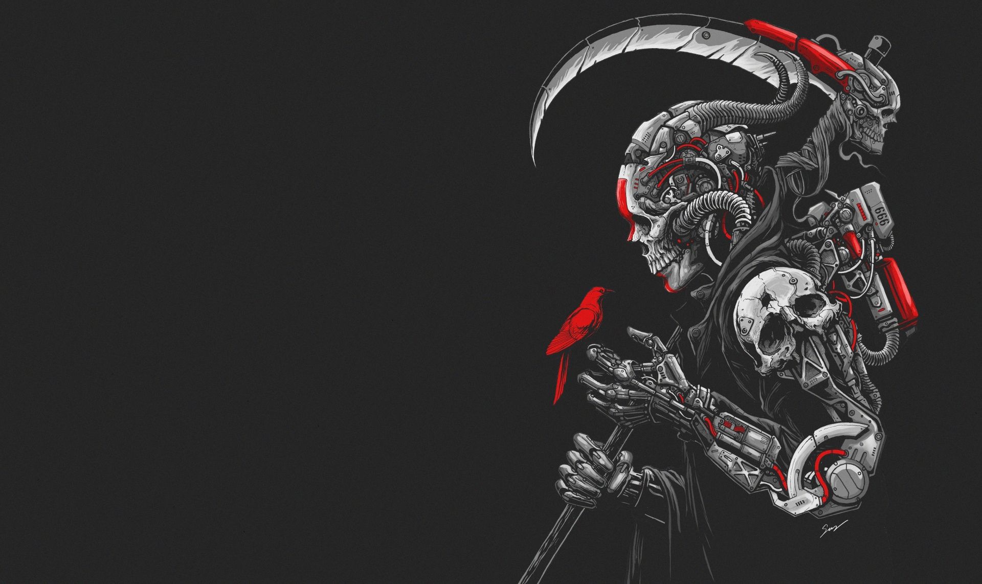 Cyberpunk Reaper Wallpaper