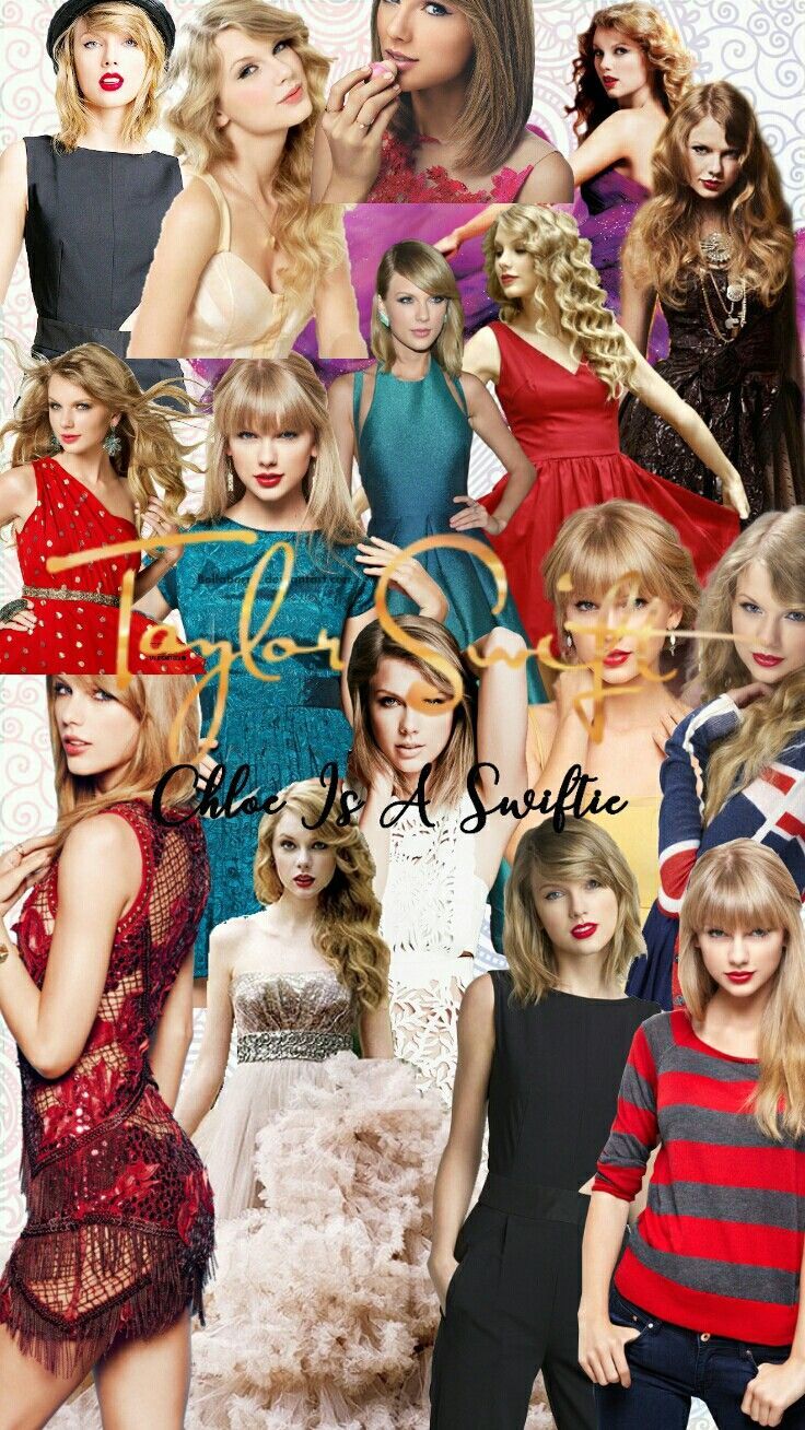 Taylor Swift iphone collage wallpaper edit by Chloe Is a Swiftie