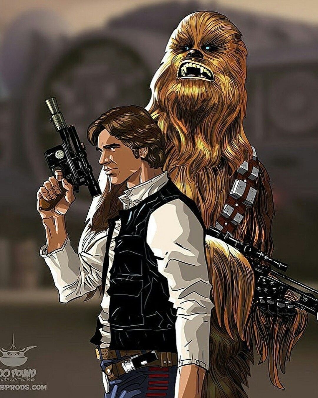 Star Wars: Han Solo and Chewbacca. Star wars picture, Star wars