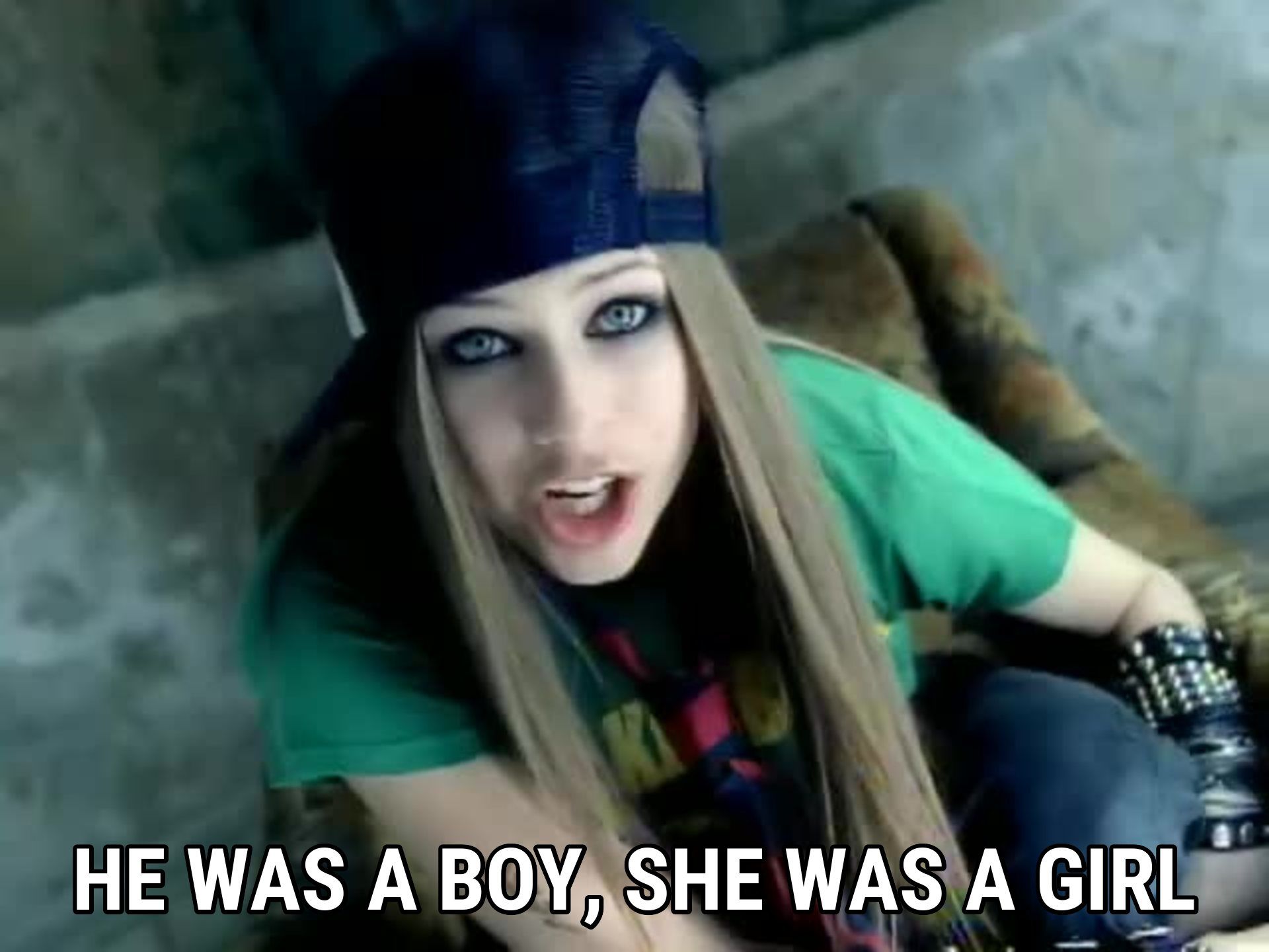 Sk8er Boi lyrics Avril Lavigne song in image