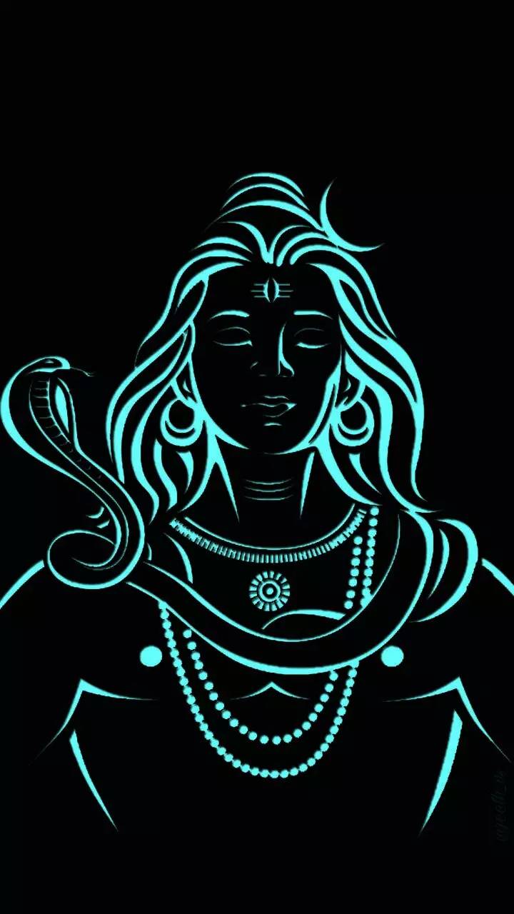 Black Background Black Shiva Wallpaper Hd Download - Koplo Png