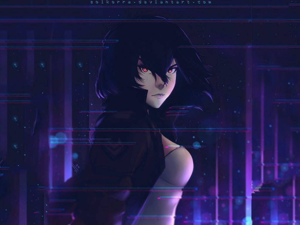 Desktop wallpaper ghost in the shell, motoko kusanagi, anime girl