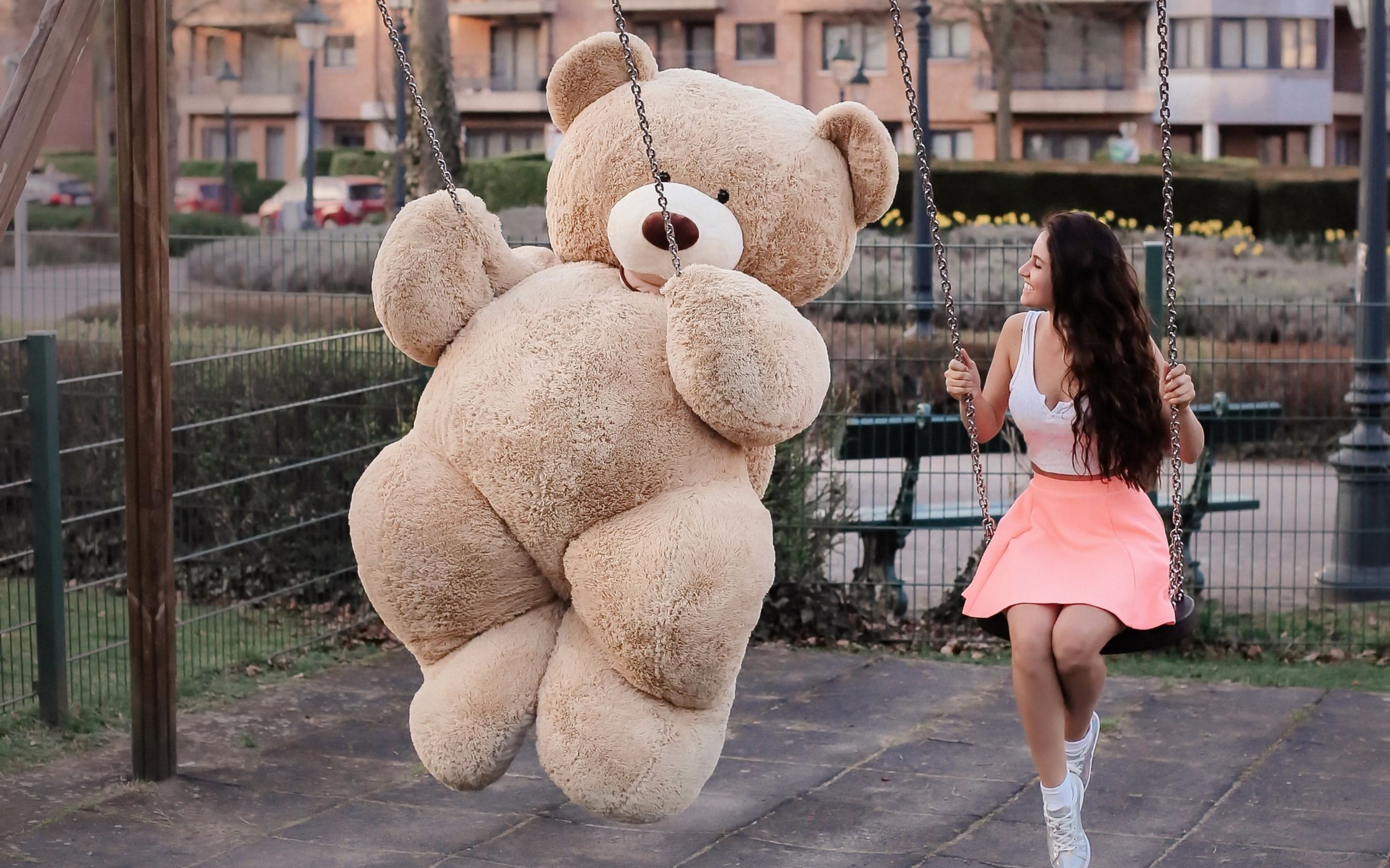 Teddy Bear With Girl Wallpapers Wallpaper Cave