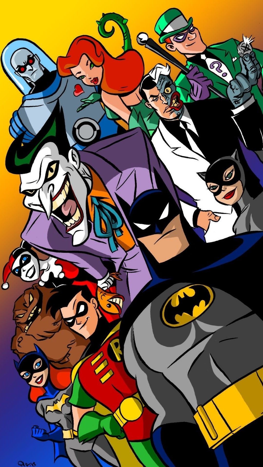 Introducir 52+ imagen batman cartoon wallpaper iphone