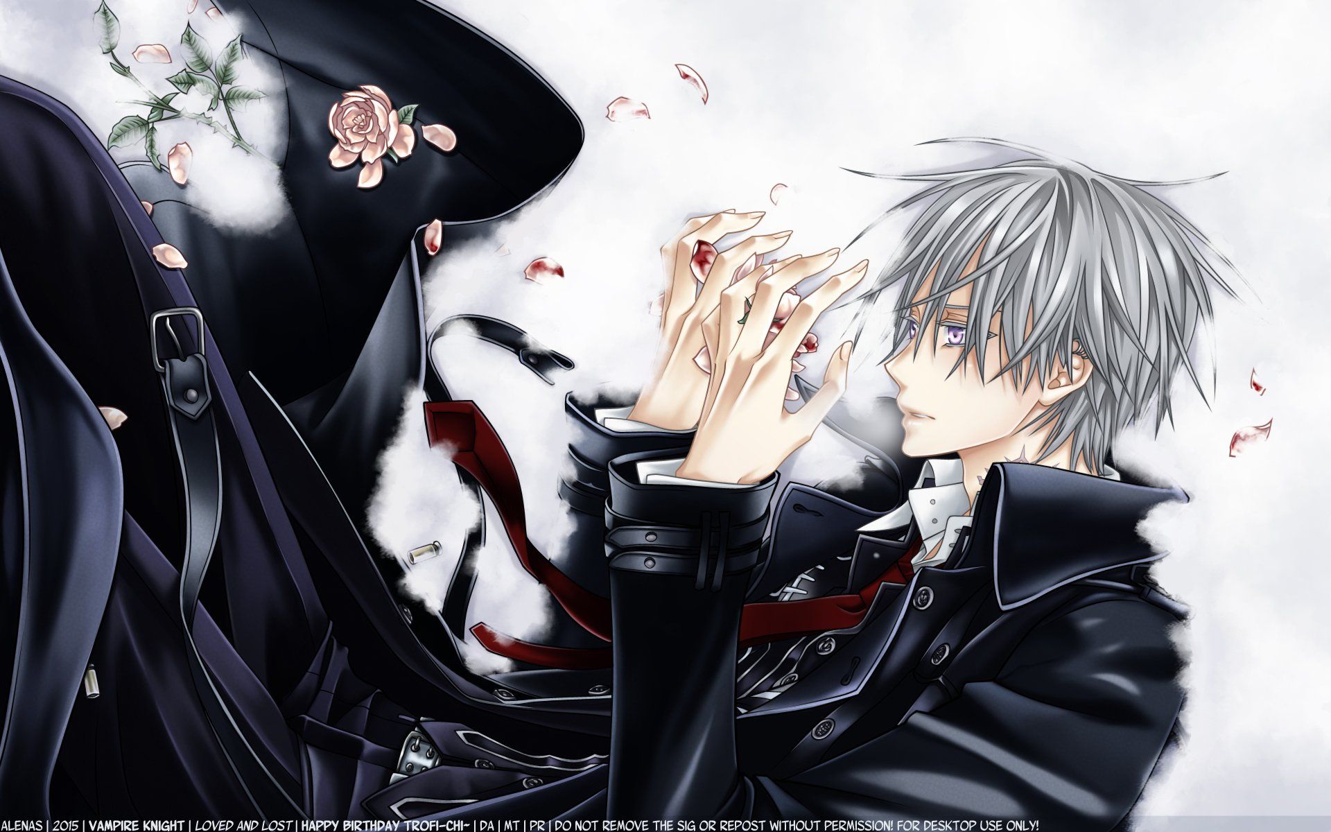 Anime boy Vampire Knight Series Zero Kiryuu Character wallpaper
