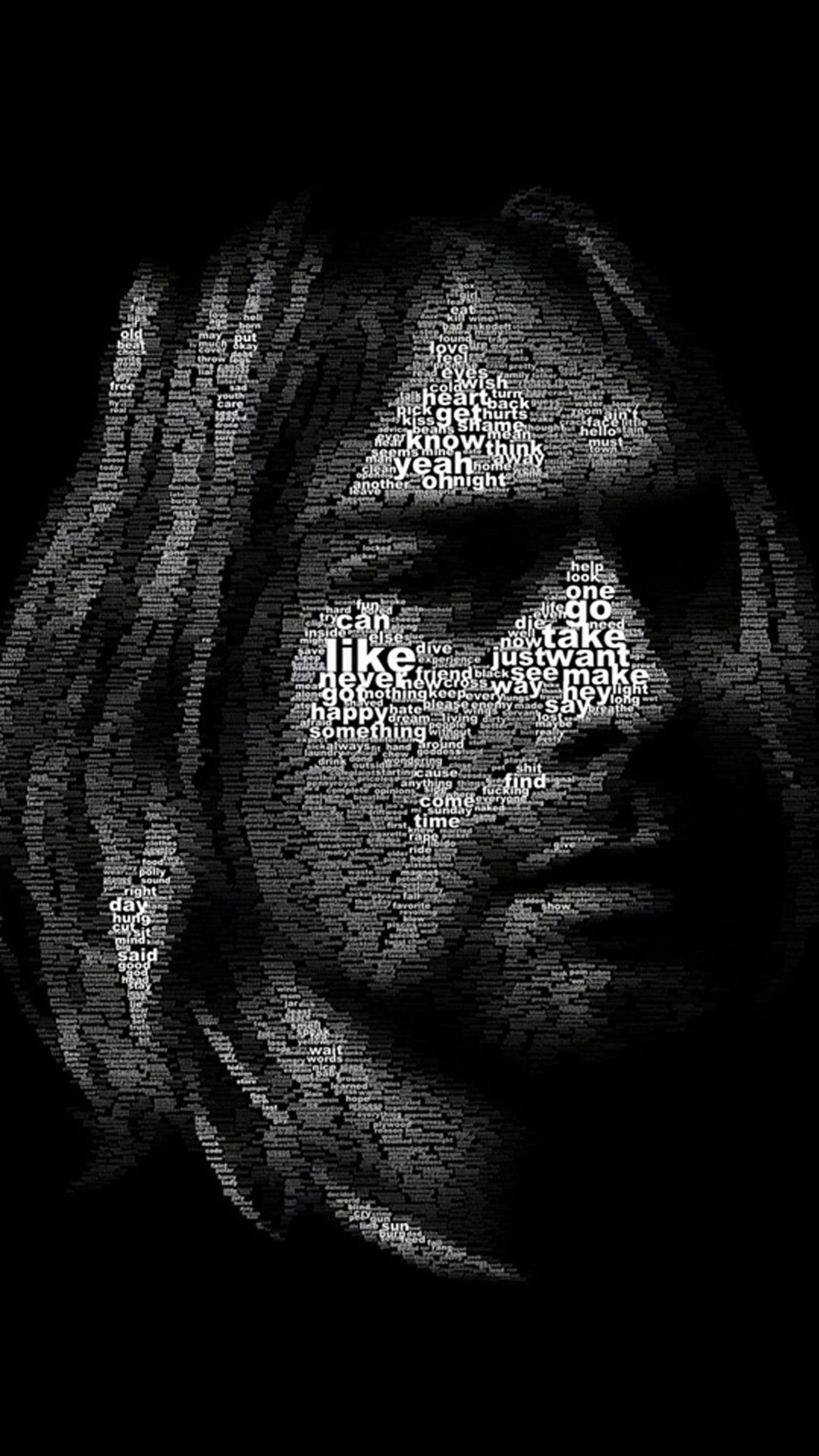 Kurt Cobain illustration htc one wallpaper, free and easy