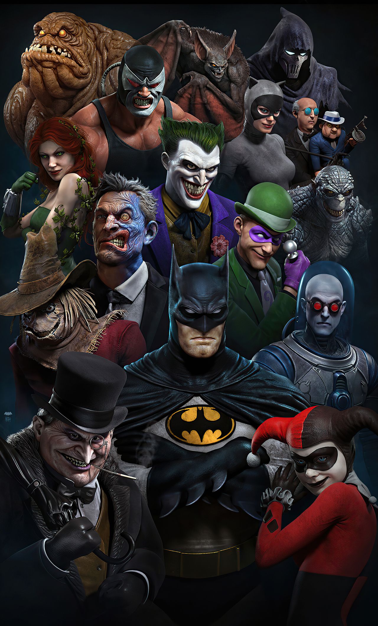 Batman The Animated Series Superheroes 4k iPhone HD
