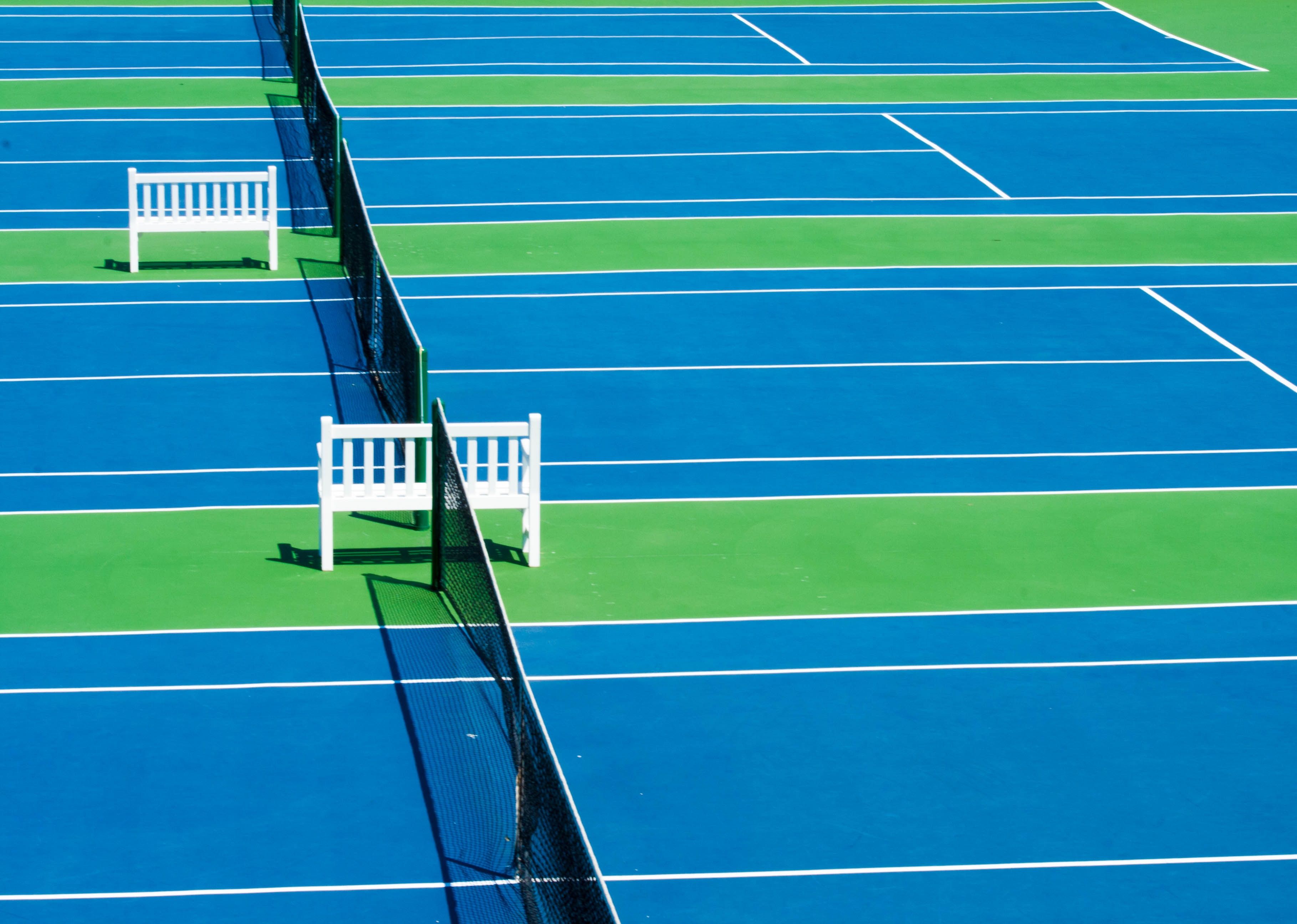 3637x2592 #line, #blue, #bench, #PNG image, #green, #net
