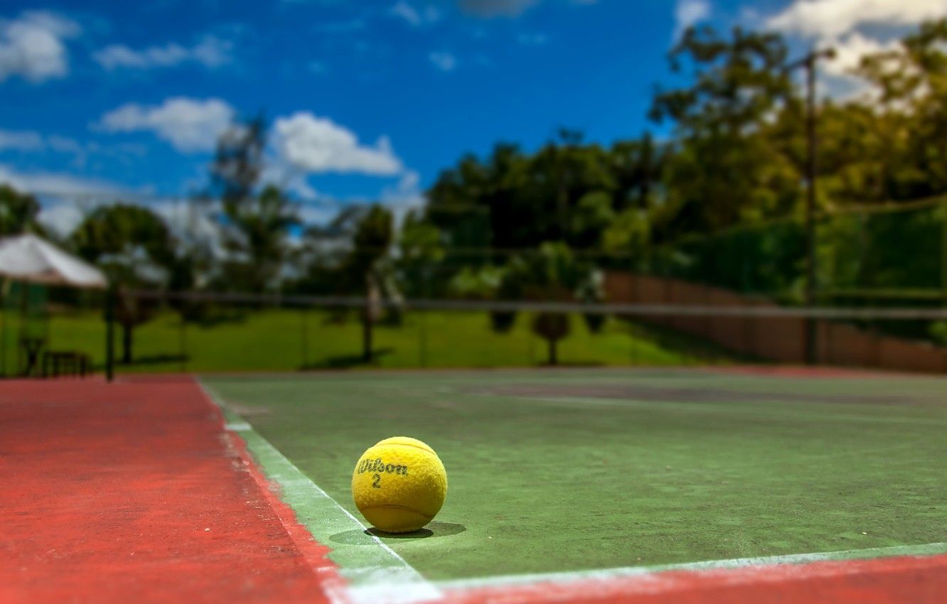 Wallpaper sport, the ball, tennis, court image for desktop