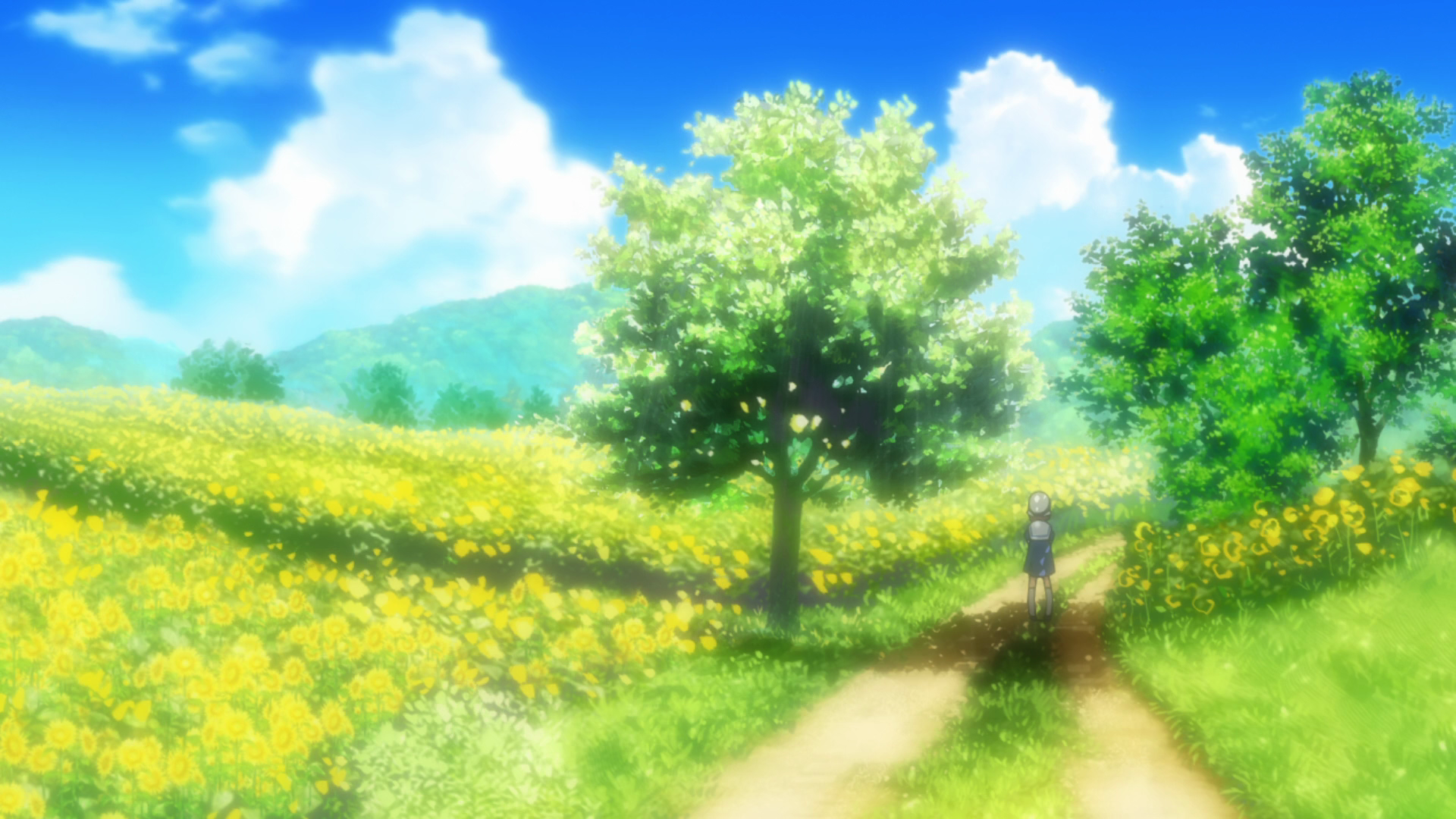  Anime Aesthetic   Anime scenery Landscape art painting Anime flower