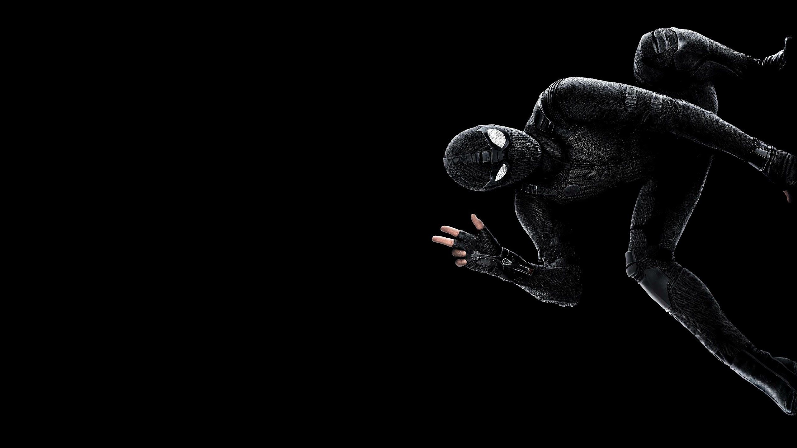 Spider Man Far From Home Spider Man Stealth Suit 4K Wallpaper