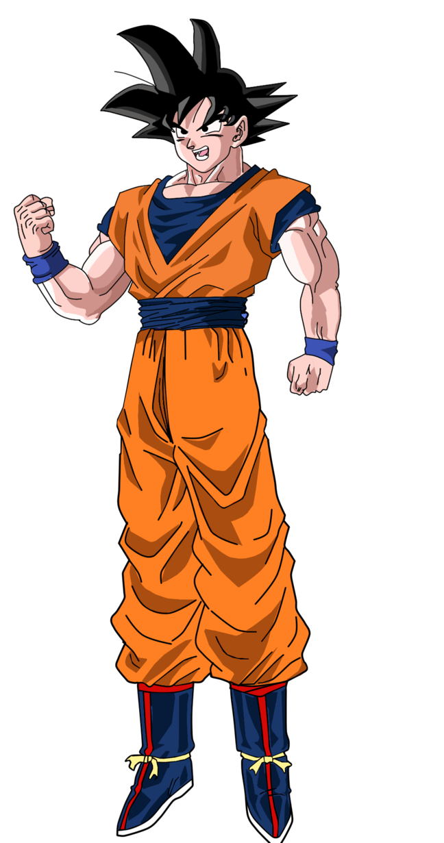 Goku Normal by elninja75. Personajes de dragon ball, Dibujos