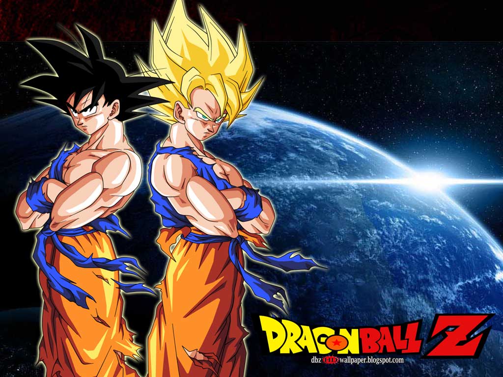 DragonBall Wallpaper: Son Goku, Normal Mode and Super Saiyan
