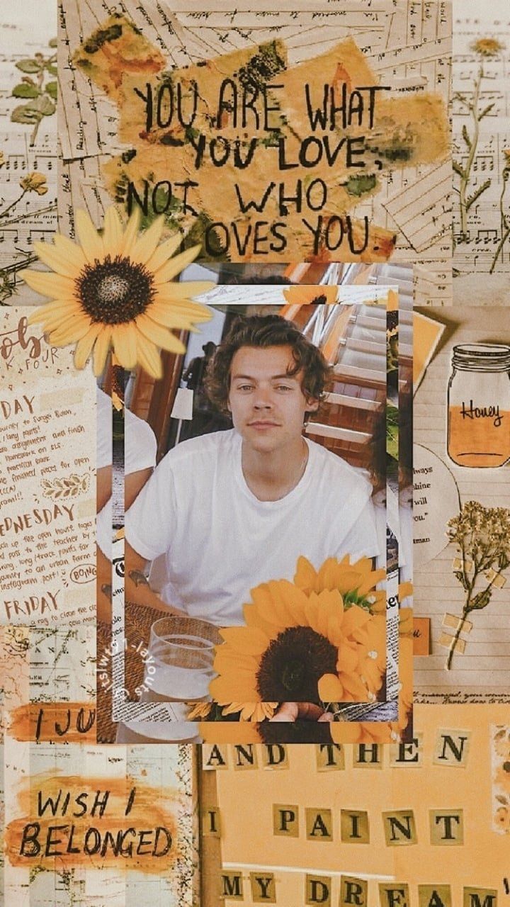 Wallpaper Harry Styles Flowers