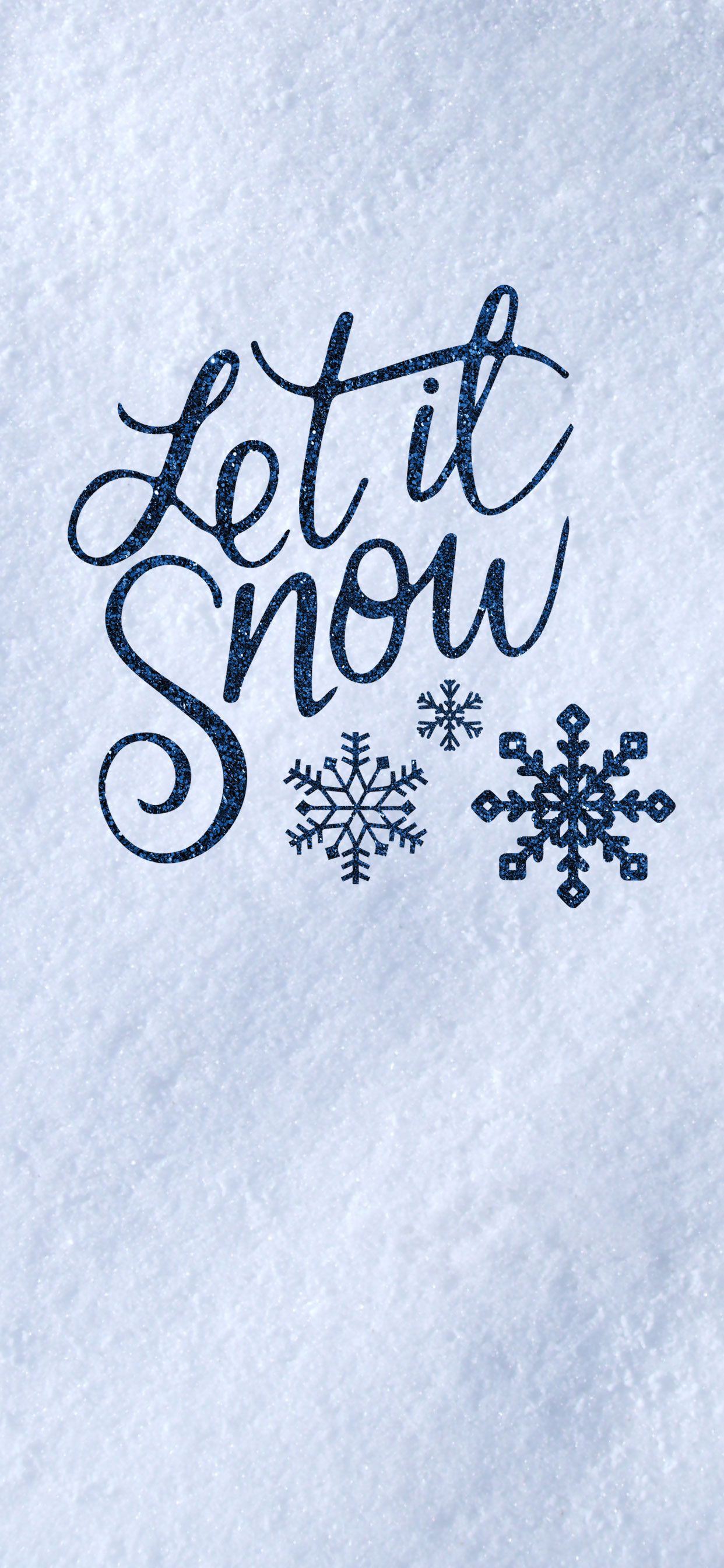 let it snow wallpaper pink