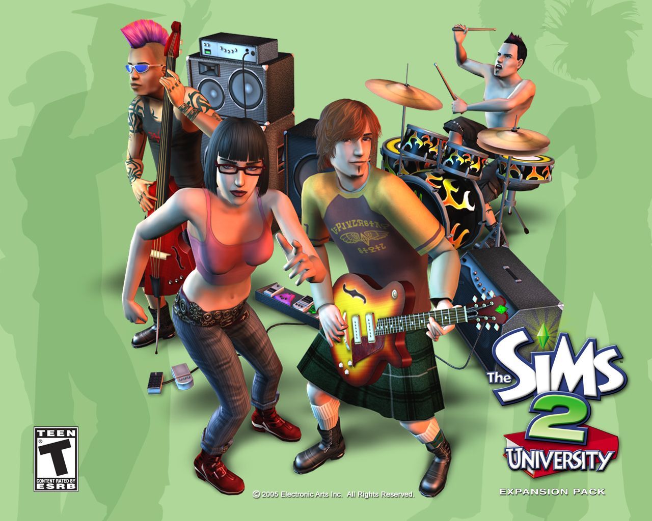 The Sims 2 University Sims 2 Wallpaper