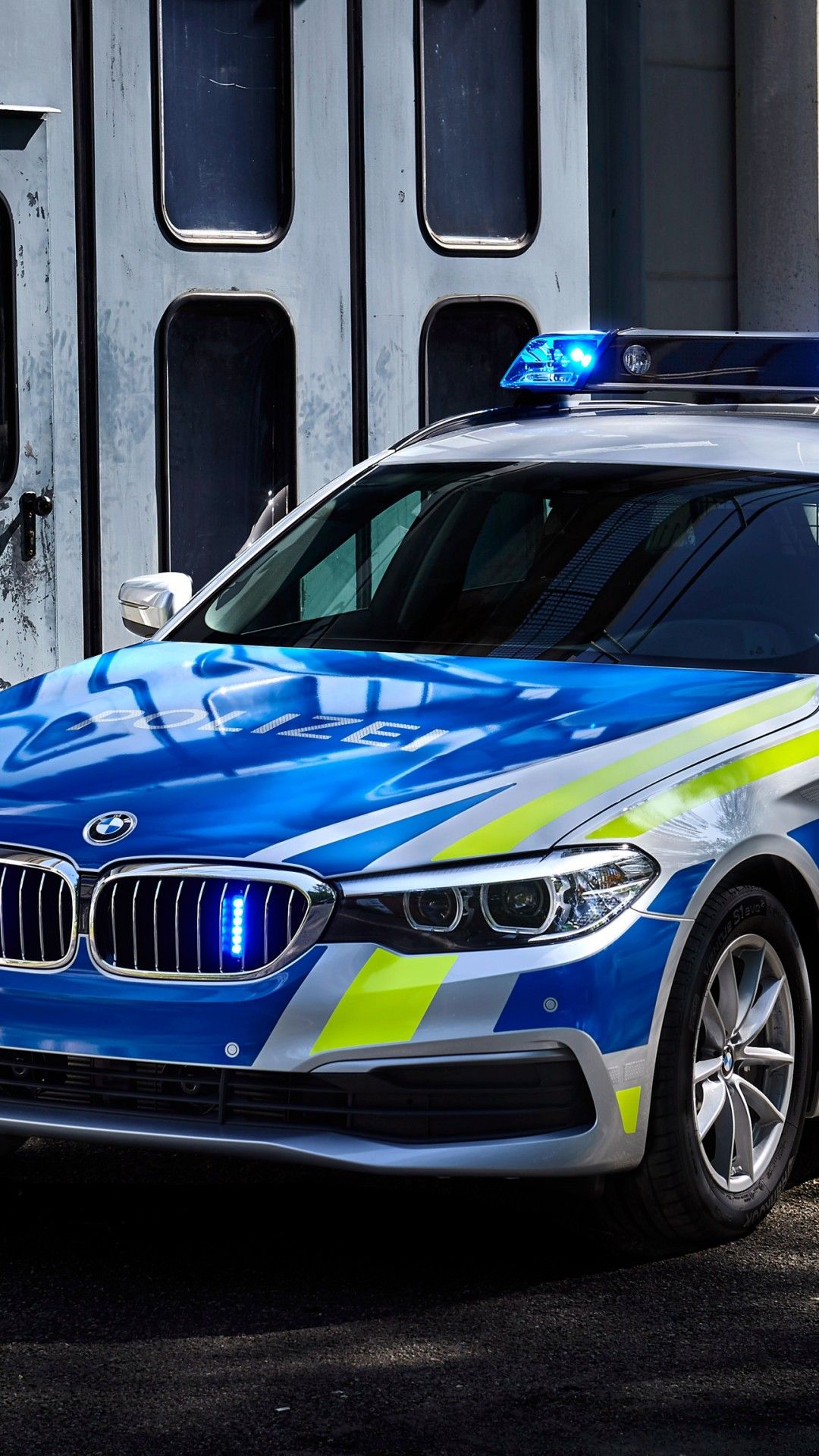 Wallpaper BMW 530d xDrive Touring Polizei, 4K, Automotive