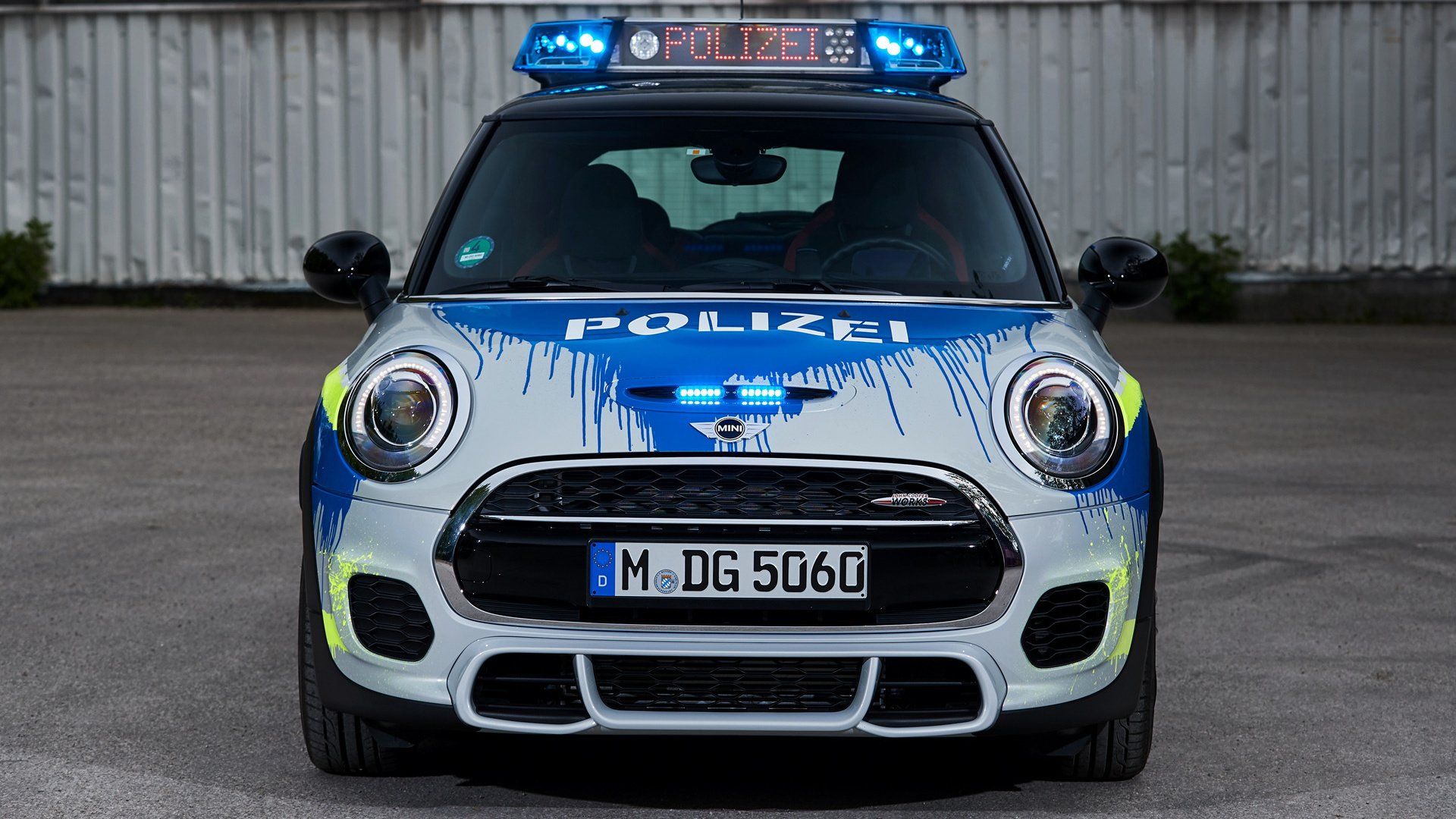 Mini John Cooper Works Polizei HD Wallpaper. Background
