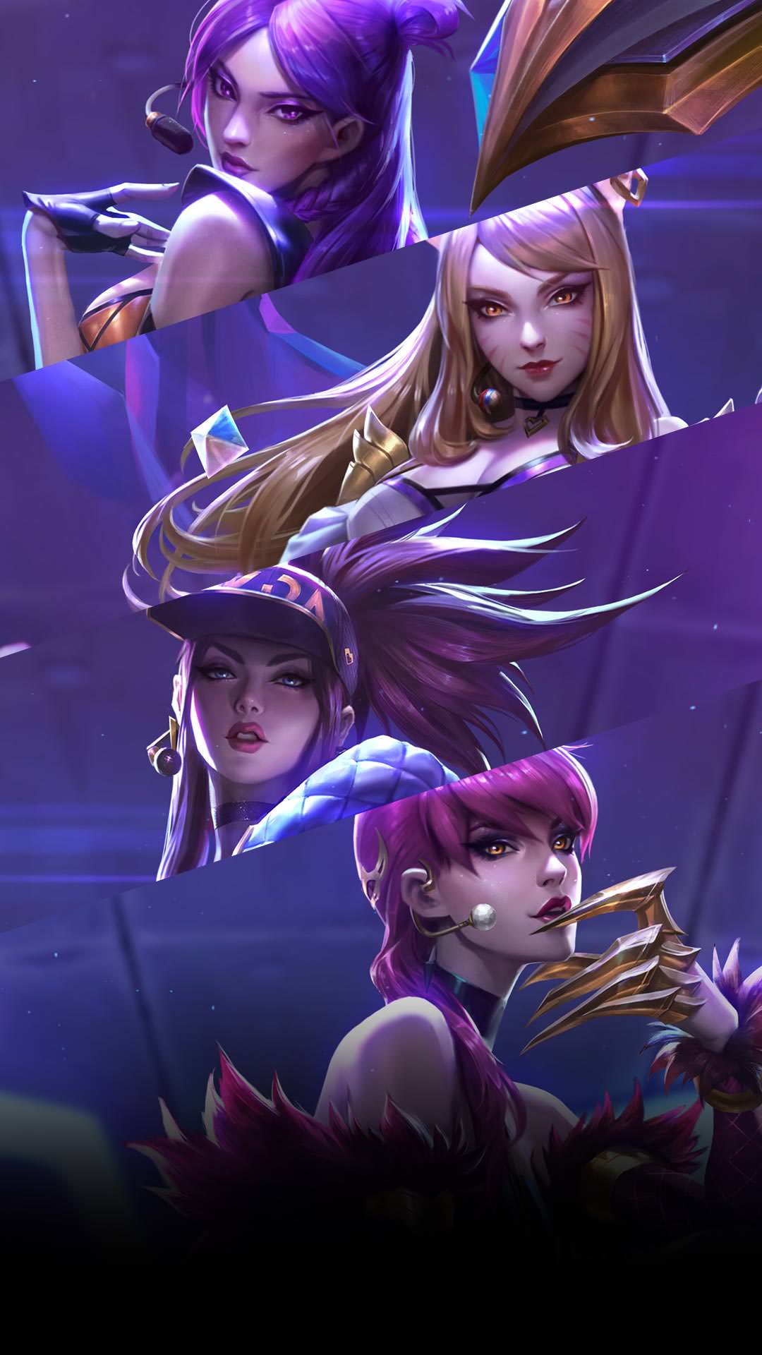 Perfect mobile wallpaper taken from the official KDA Universe page