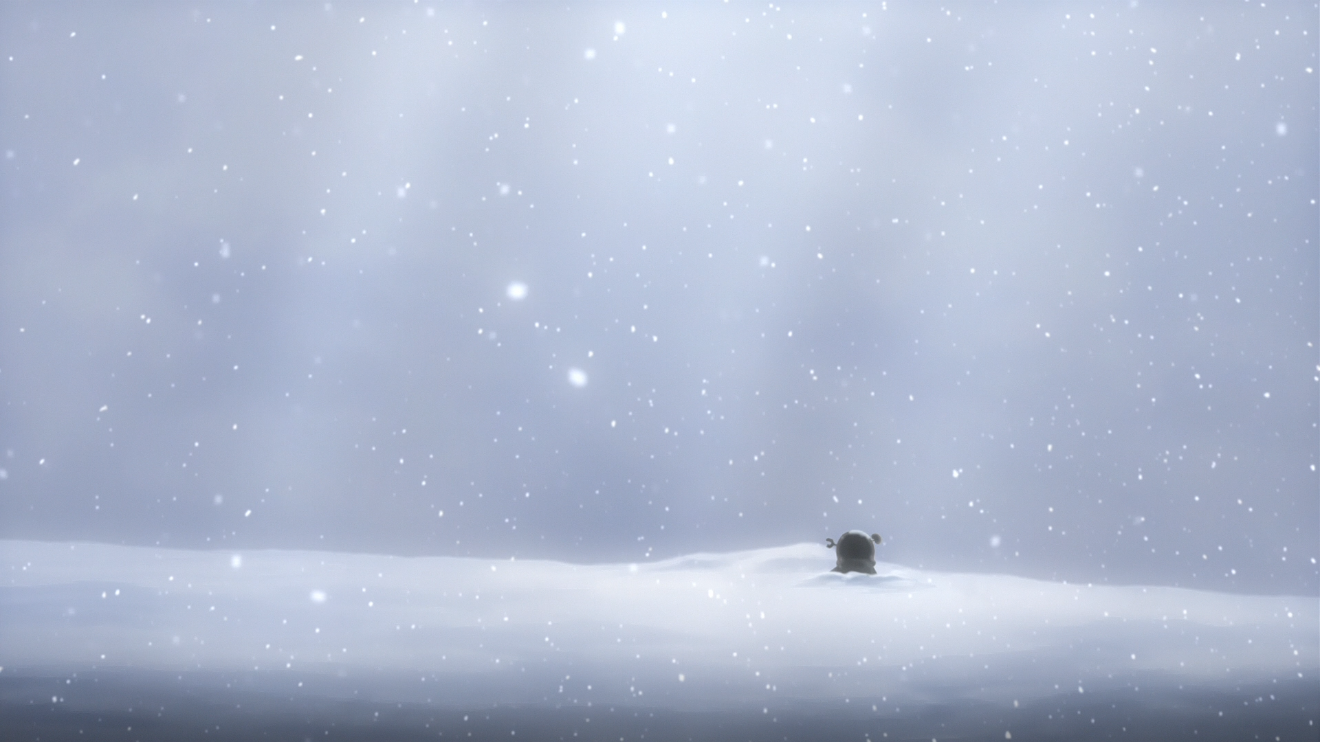 Free download anime hallway paper snow scene snowy 1920x1080