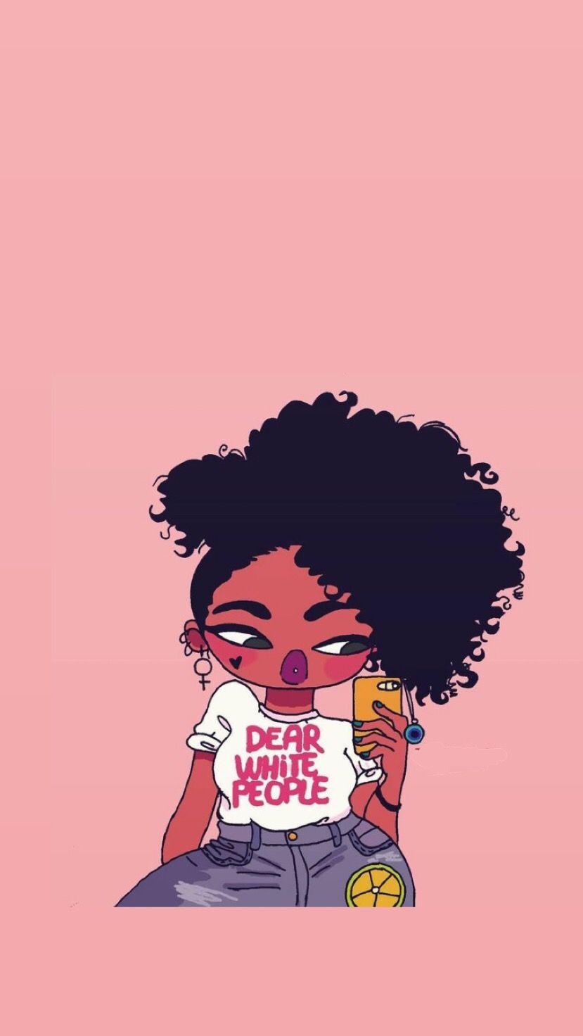 iPhone Black Girl Cartoon Wallpapers - Wallpaper Cave