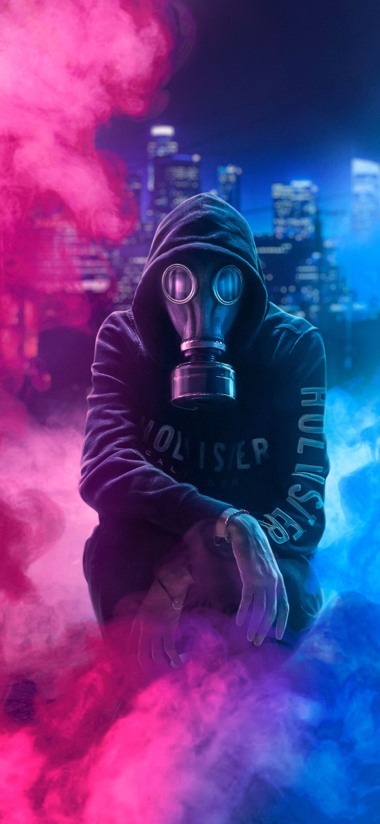 Anime Gas Mask iPhone Wallpaper