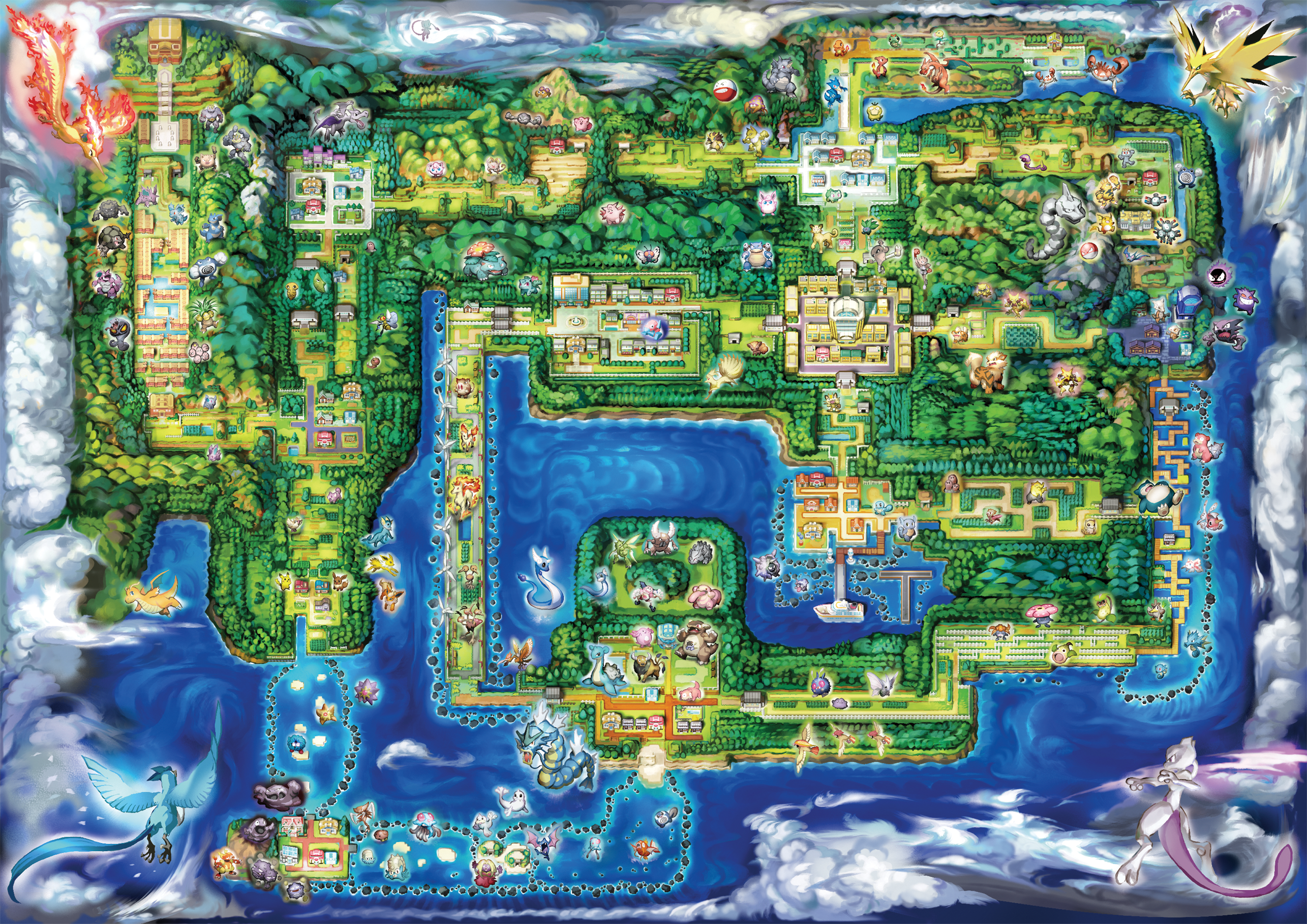 Pokémon Let's Go Map HD Wallpaper