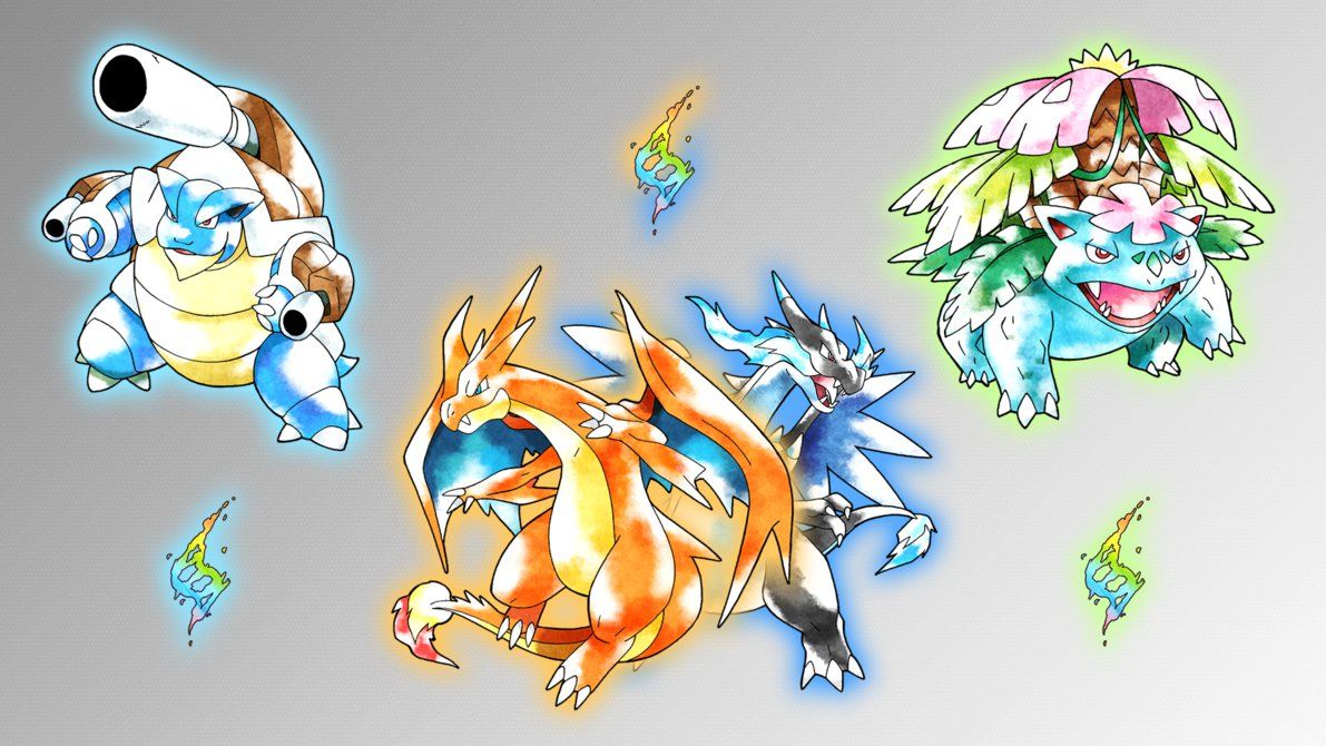 Free download Mega Kanto Starters Wallpaper by Glench [1191x670] for your Desktop, Mobile & Tablet. Explore Pokemon Mega Evolutions Wallpaper. Cool Pokemon Wallpaper, Mega Lucario Wallpaper, Pokemon X and Y Wallpaper