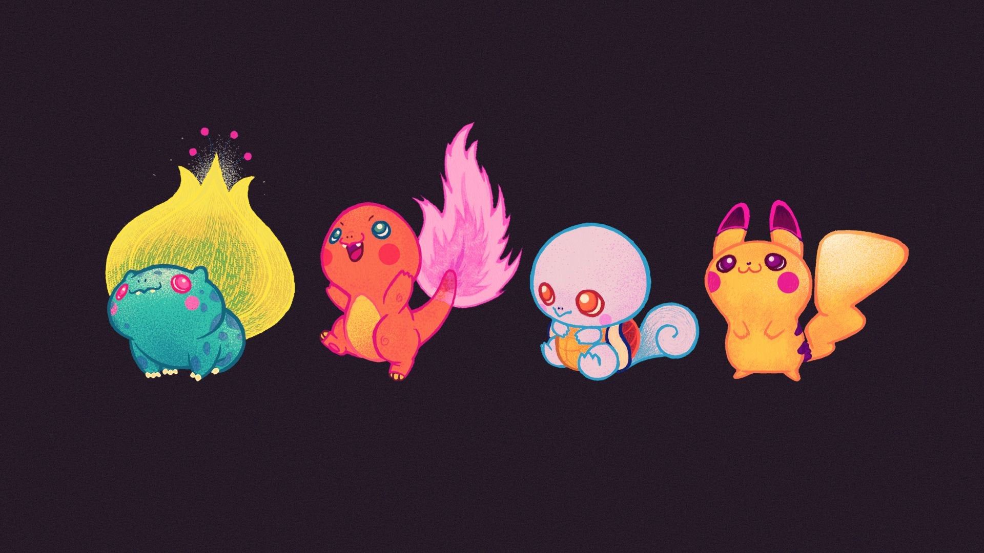 pokemon kanto starters cute