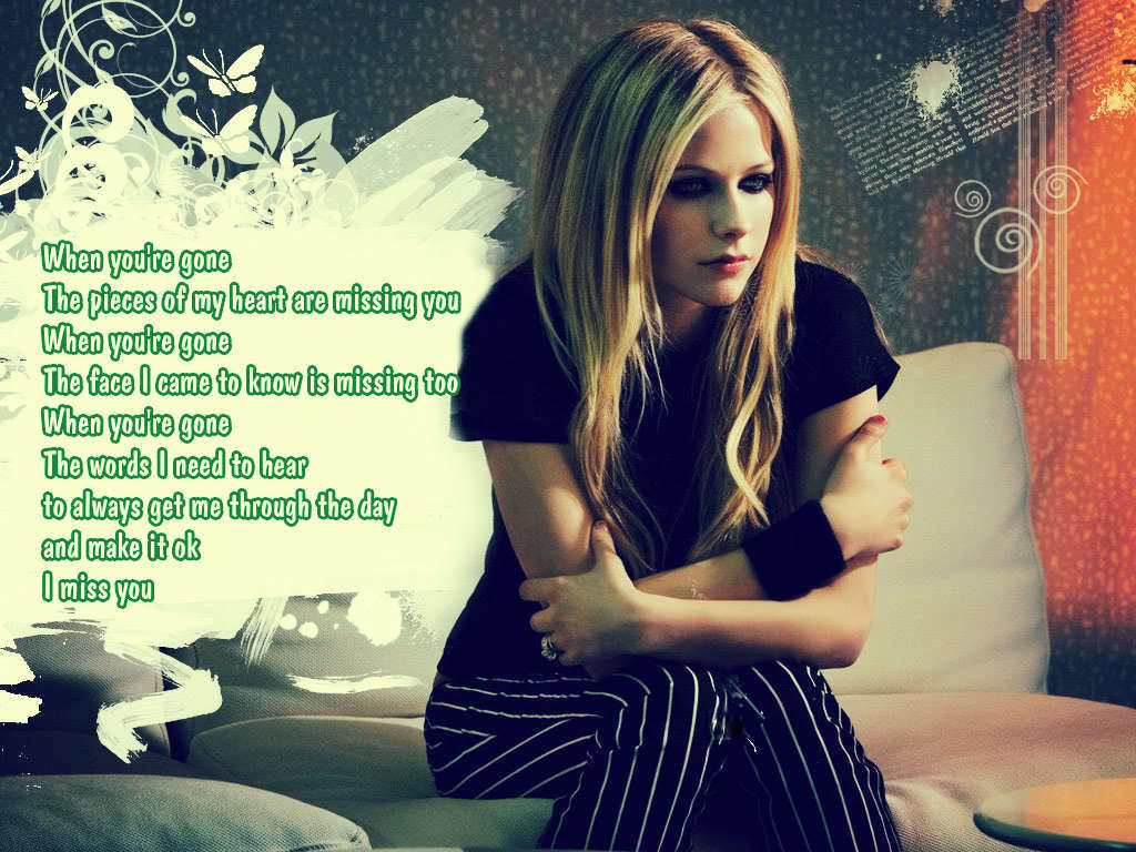 Avril Lavigne *when you're gone Lavigne Wallpaper